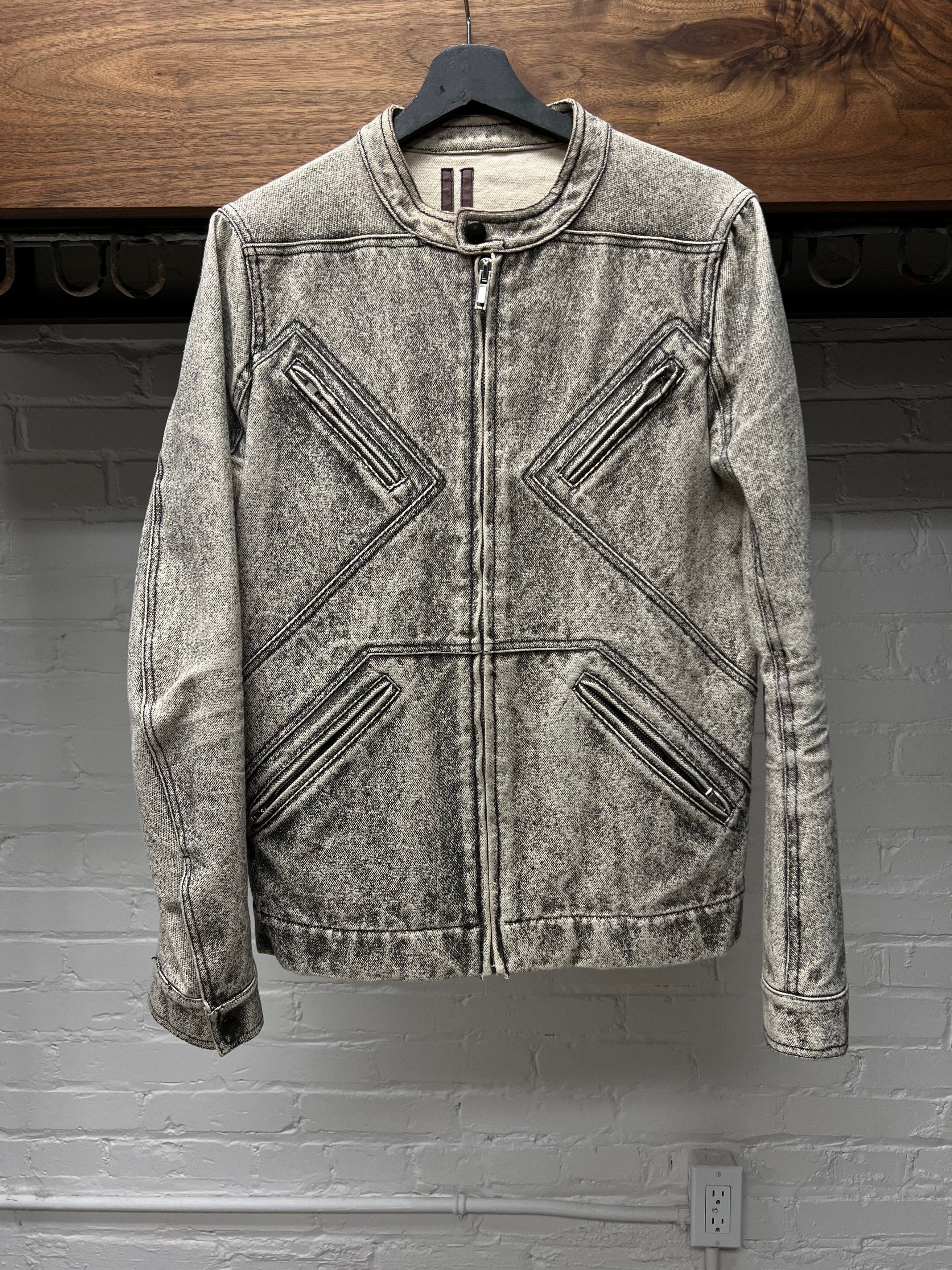 Rick Owens SS2018 Rick Owens Dirt ‘Brushed Grey’ Denim Jacket Size US M / EU 48-50 / 2 - 1 Thumbnail