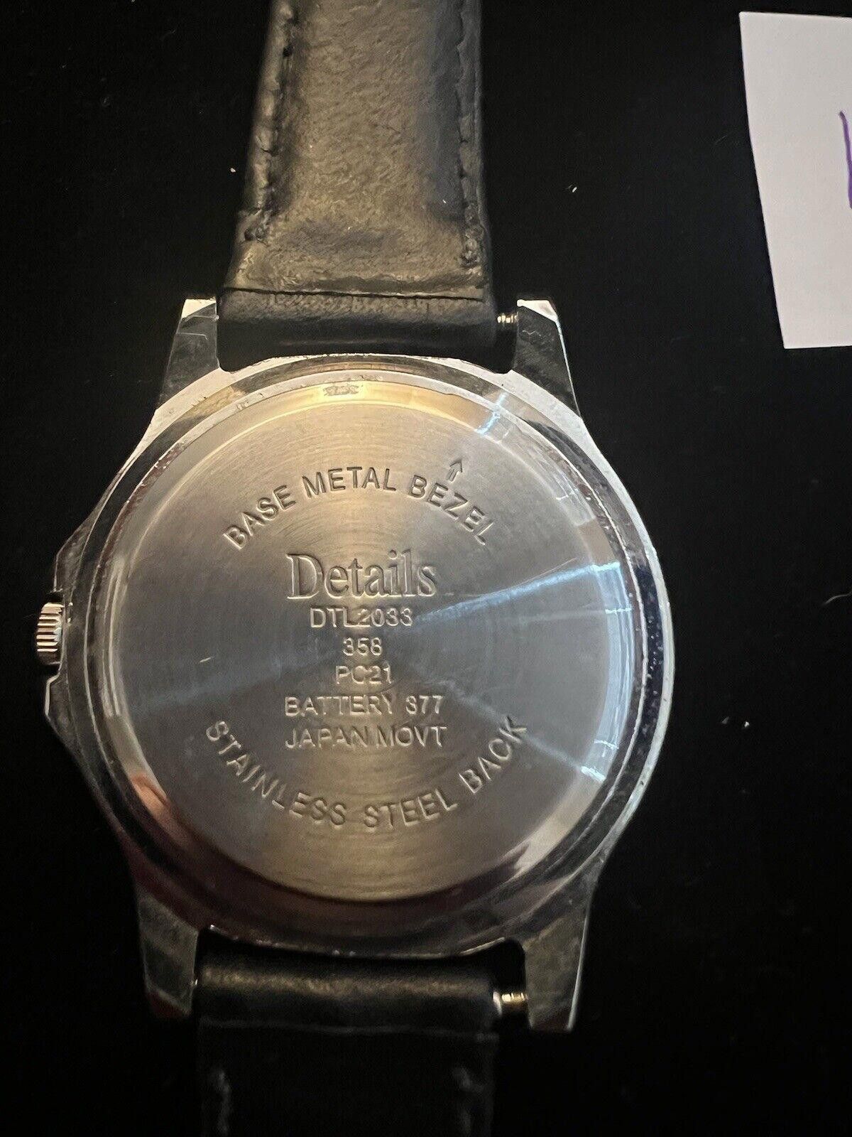 Designer Detail Watch New Battery Size ONE SIZE - 3 Thumbnail
