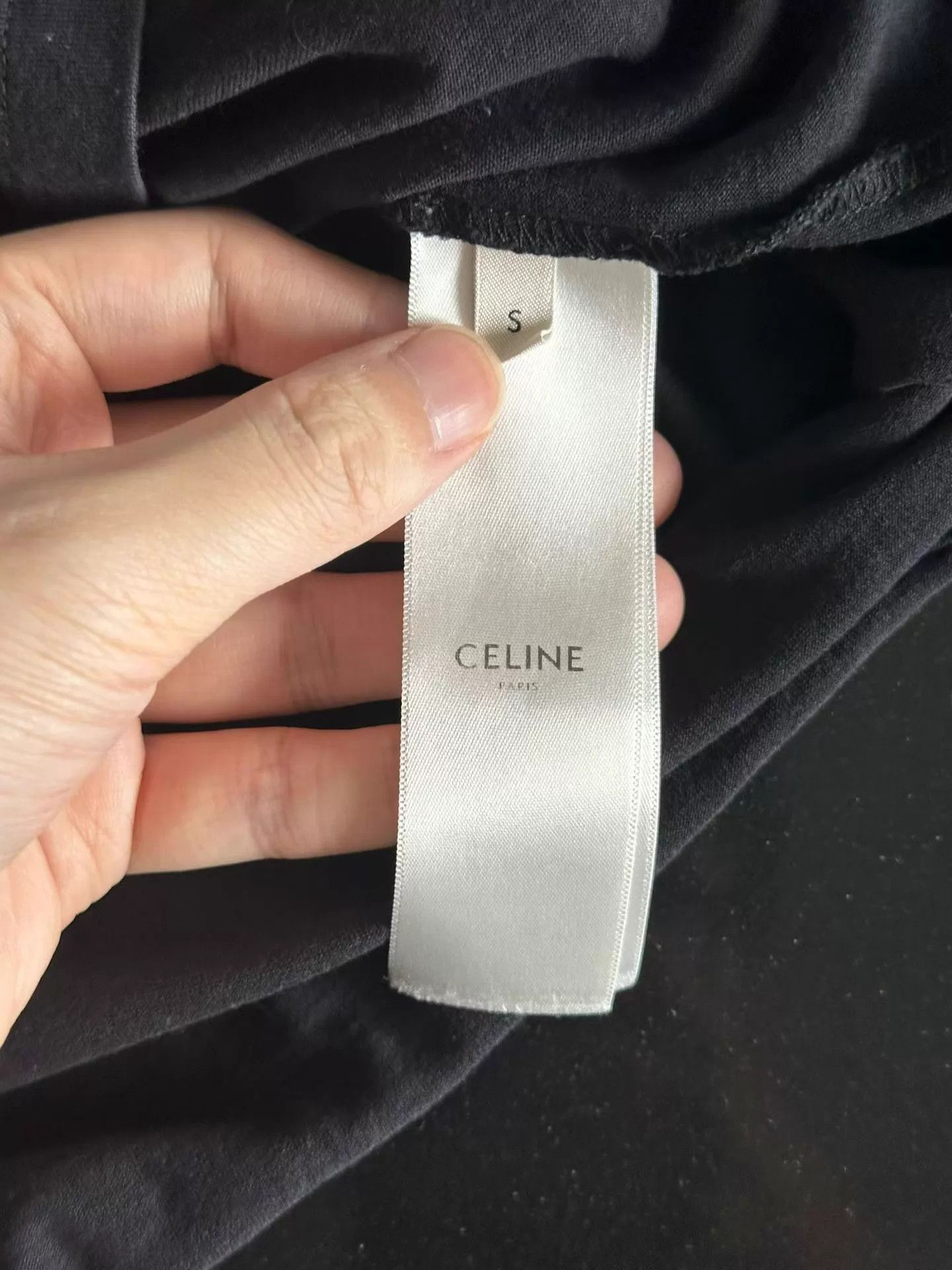 Celine CELINE Black Logo S/S Tee Size S 98 New Size S / US 4 / IT 40 - 4 Thumbnail
