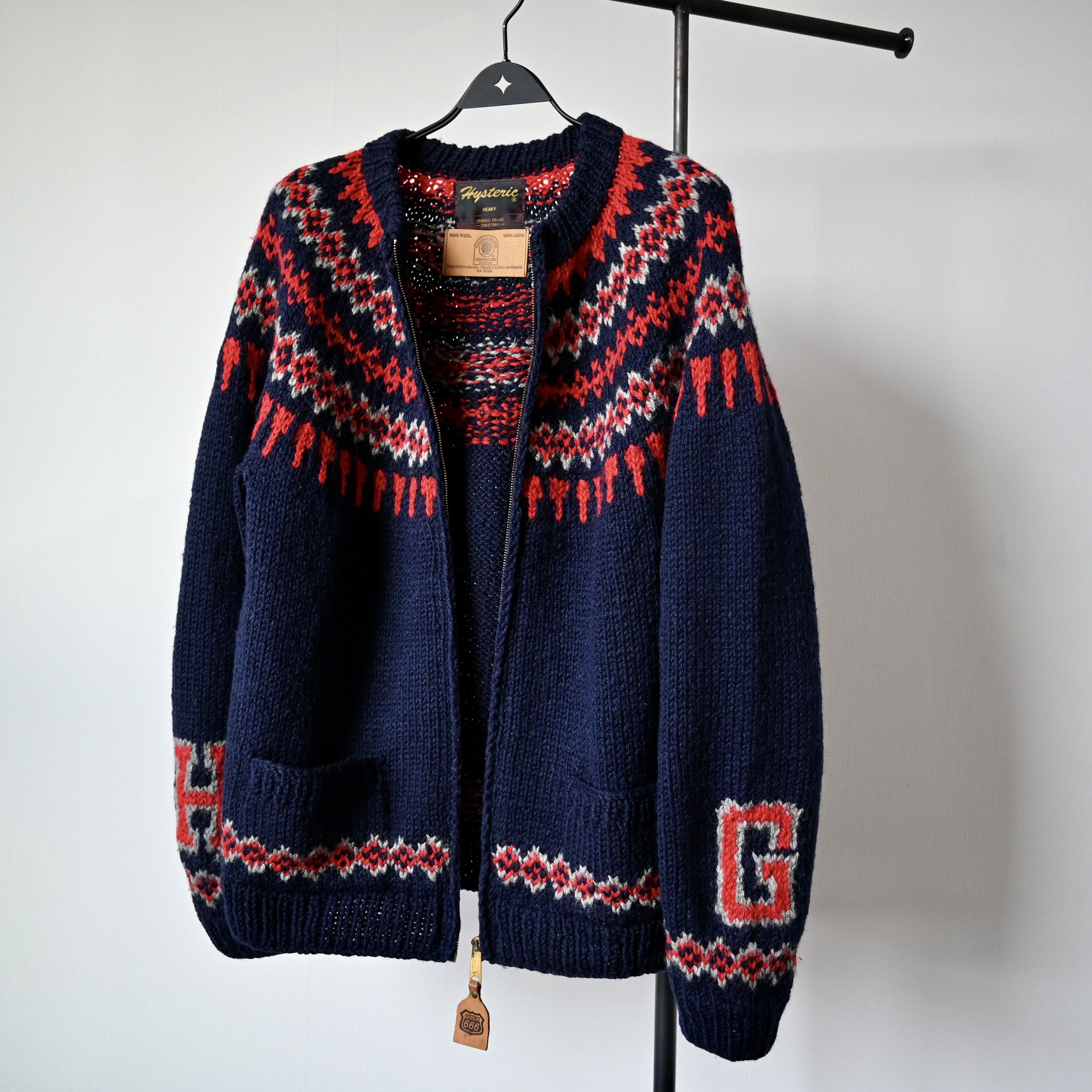 Hysteric Glamour 2000s Hysteric Glamour x CANADIAN SWEATER zip-up cardigan Size US L / EU 52-54 / 3 - 19 Thumbnail