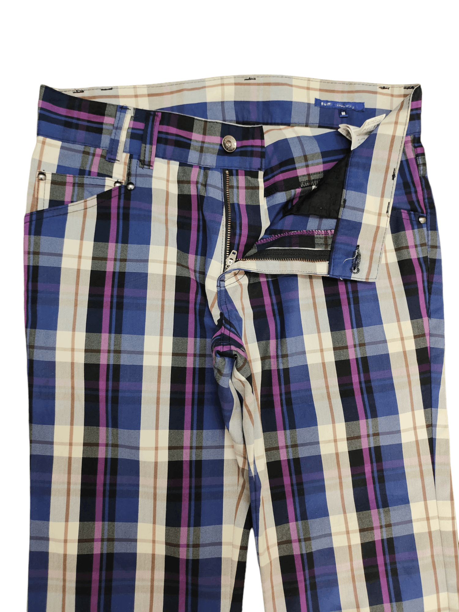semanticdesign Vintage Semantic Design Checkered Plain Trouser Pants Size US 31 - 9 Thumbnail