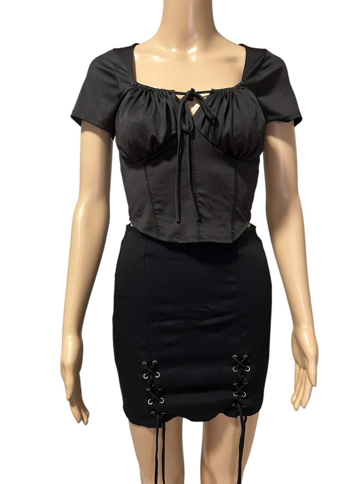 Designer Stylish Olive Green Crop Top Size S / US 4 / IT 40 - 1 Thumbnail
