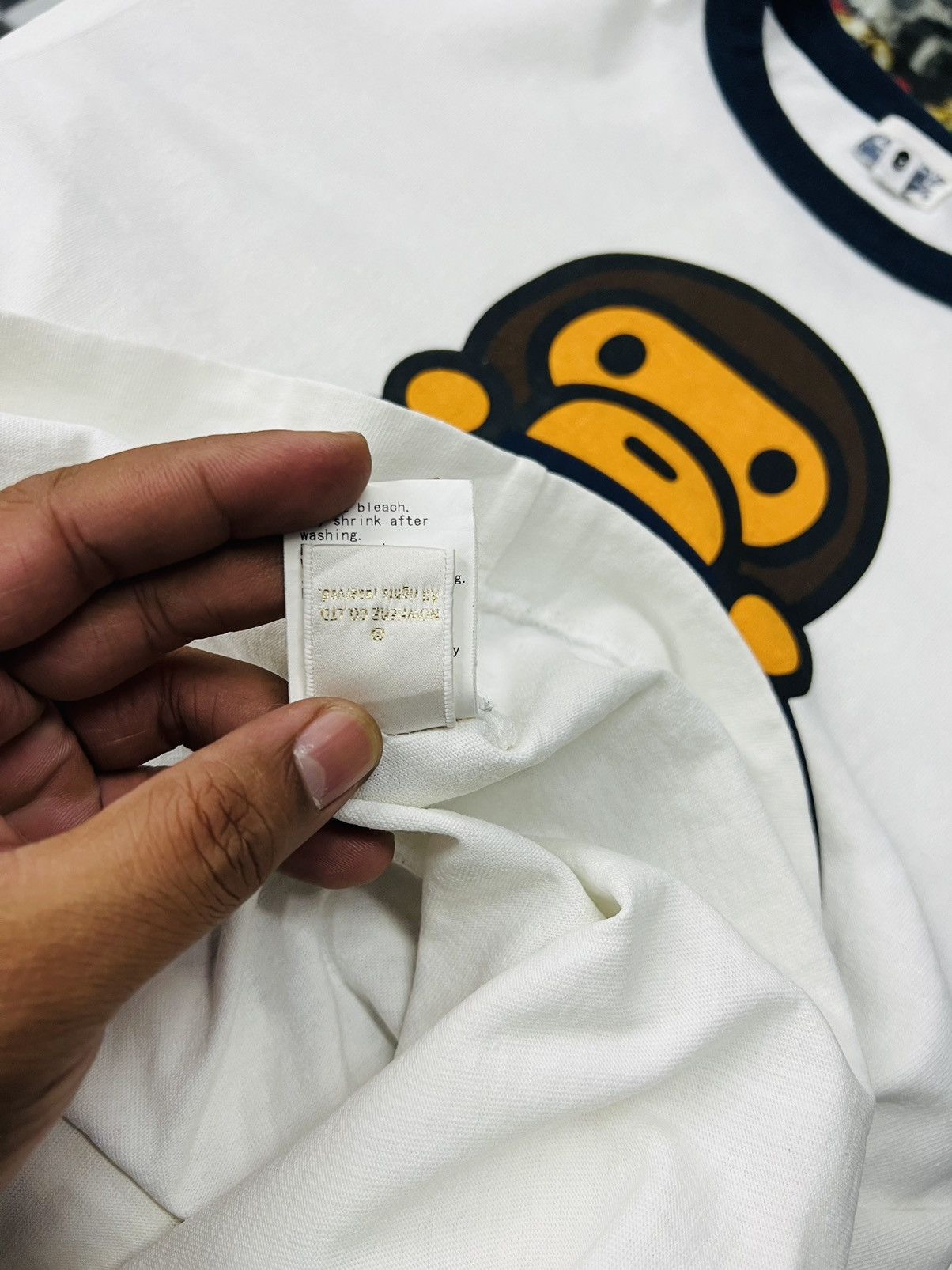 Bape Bape x Baby Milo College Logo Longsleeve Tee Size US M / EU 48-50 / 2 - 15 Thumbnail