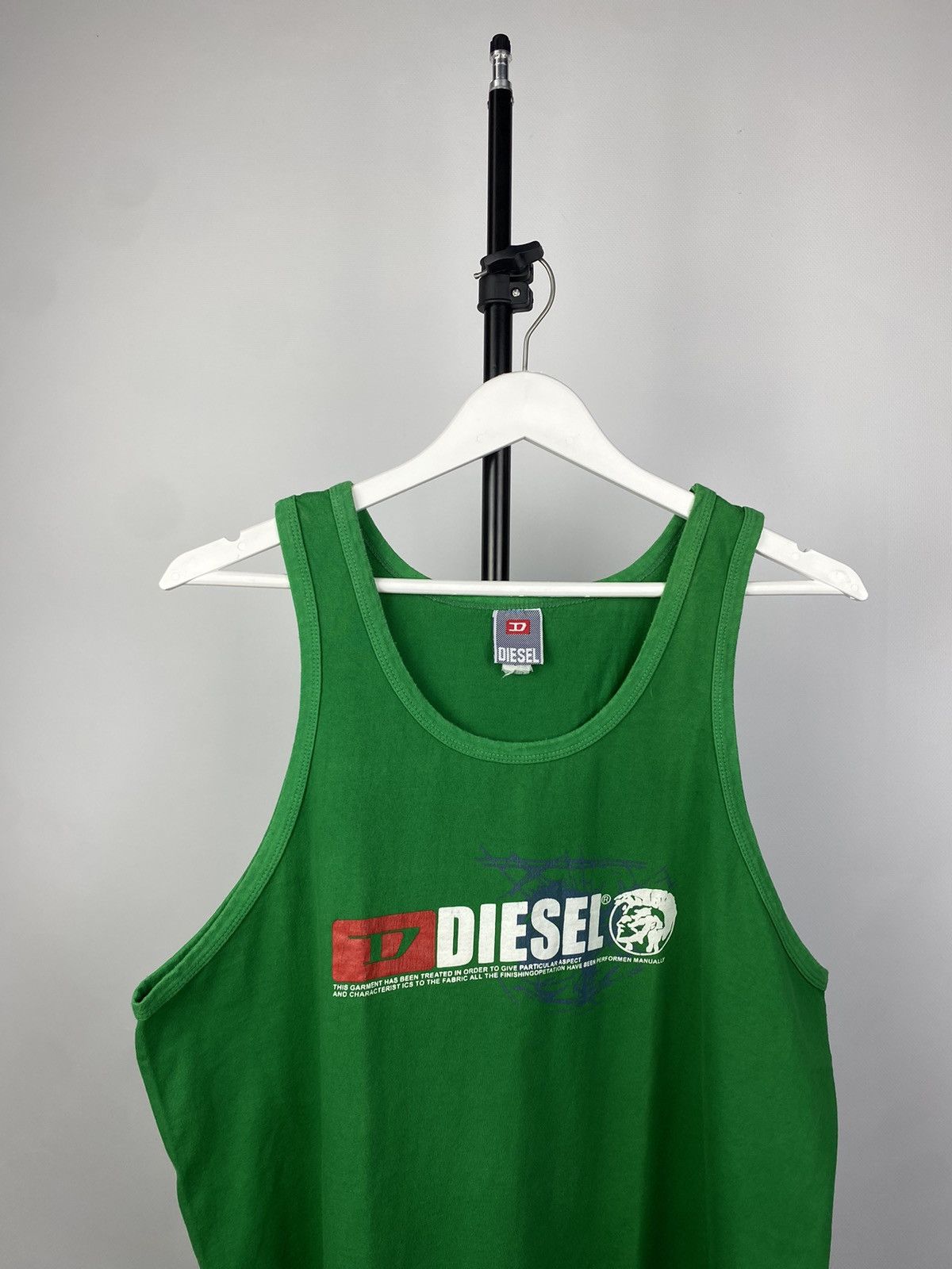 Diesel × Vintage Y2K Diesel Avant Garde Tank Top Back Print Streetwear Hype Size US M / EU 48-50 / 2 - 4 Thumbnail