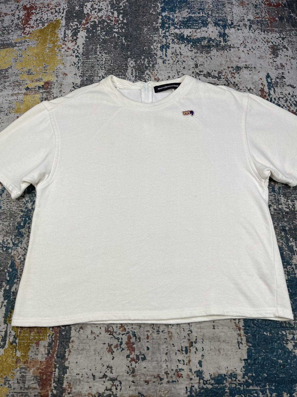 mercibeaucoup Issey Miyake Mercibeaucoup Cropped S/Sleeve Sweatshirt Size US M / EU 48-50 / 2 - 2 Thumbnail