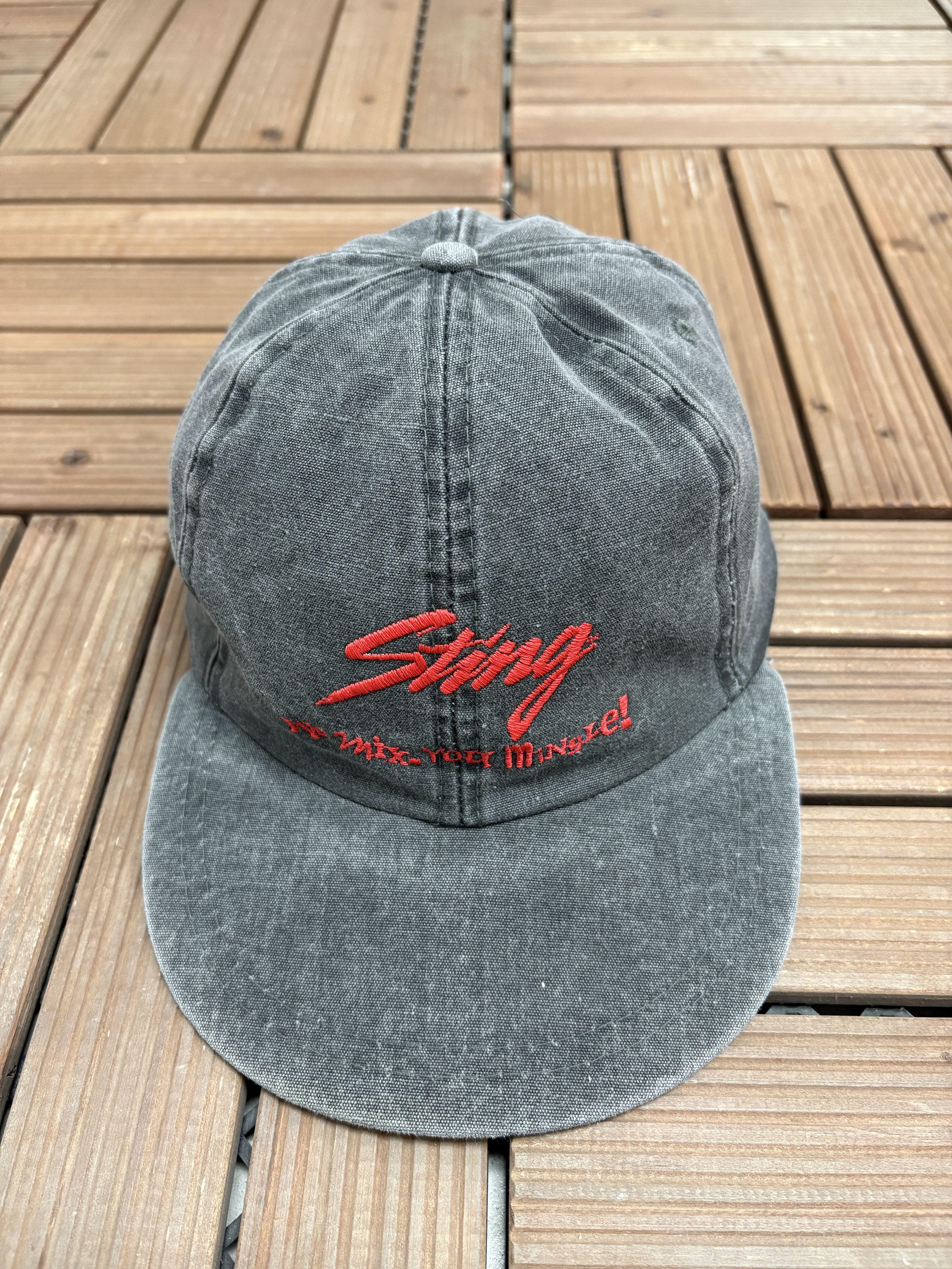 Vintage Sting We Mix, You Mingle! Vintage Grey Hat Cap Size ONE SIZE - 2 Thumbnail