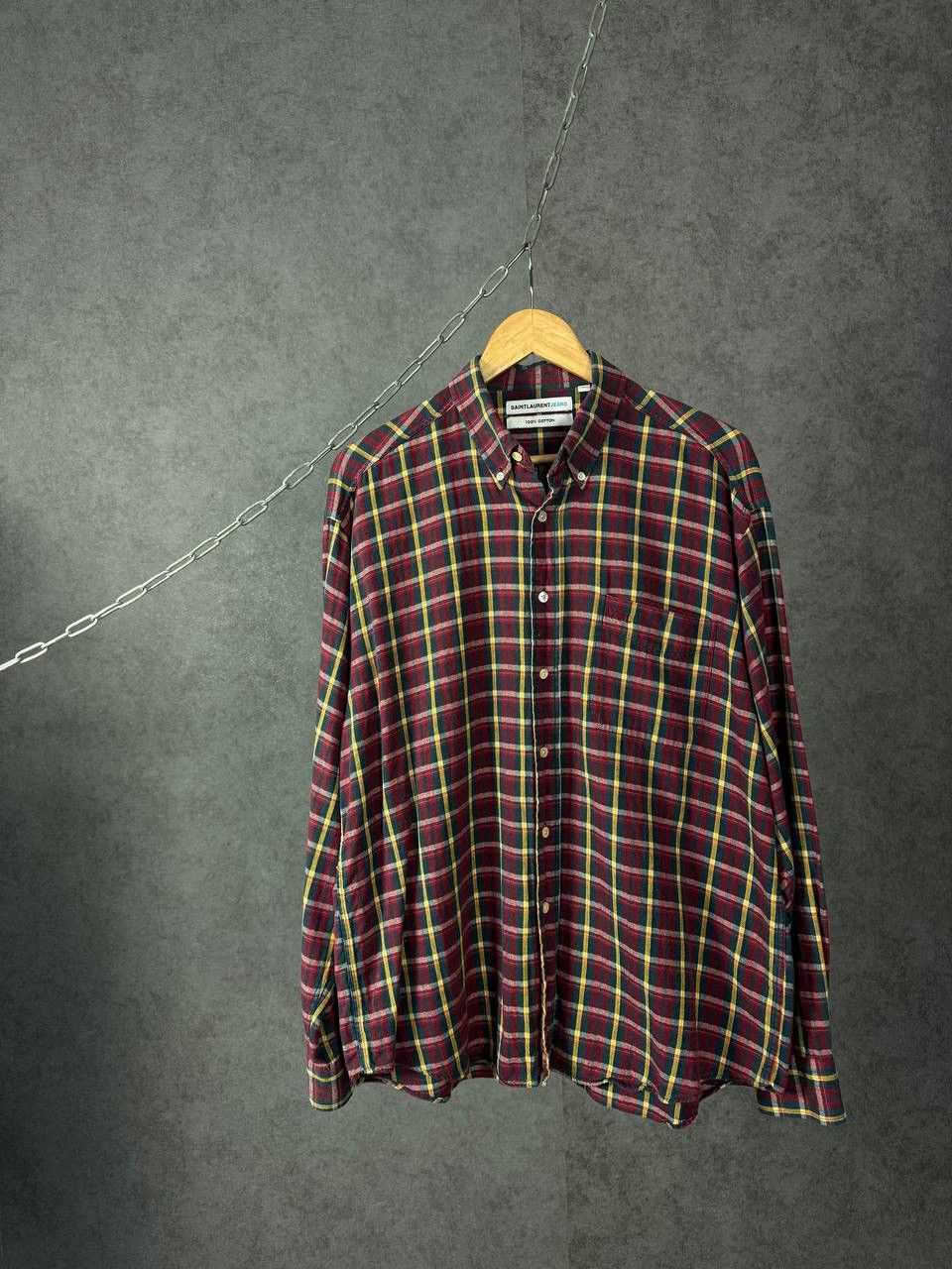 Yves Saint Laurent YSL Saint Laurent Jeans vintage designer logo shirt Size US XL / EU 56 / 4 - 1 Thumbnail