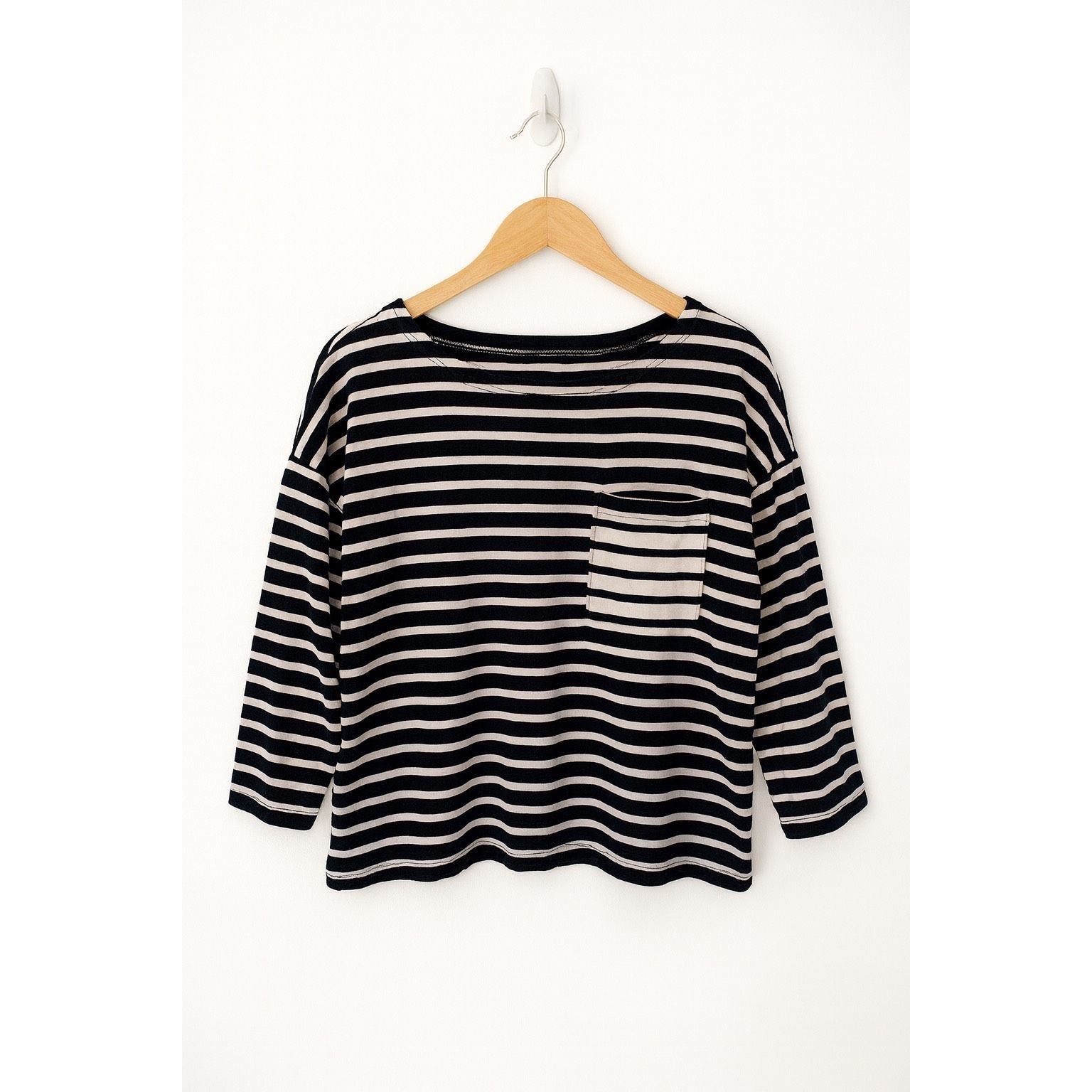 Kate Spade Kate Spade Classic Black & White Stripe Top – Large Size L / US 10 / IT 46 - 1 Thumbnail