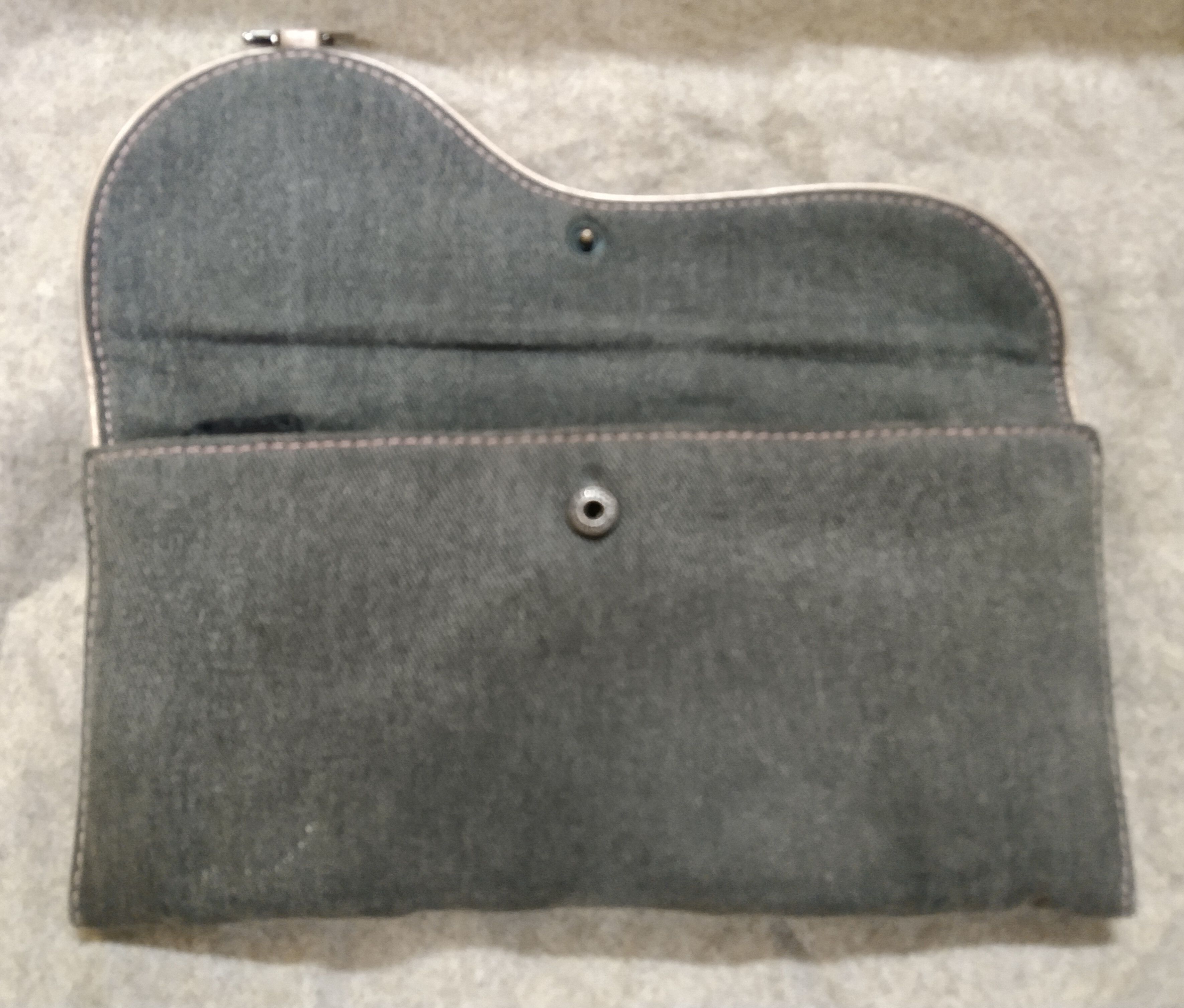 Christian Dior Monsieur Vintage Christian Dior Saddle Denim Long Wallet Size ONE SIZE - 3 Thumbnail