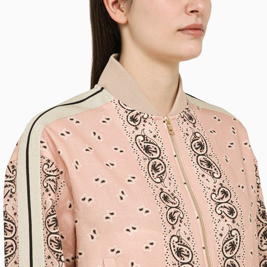 Palm Angels o1d2blof0924 Bomber Jackets In Pink Size M / US 6-8 / IT 42-44 - 4 Thumbnail