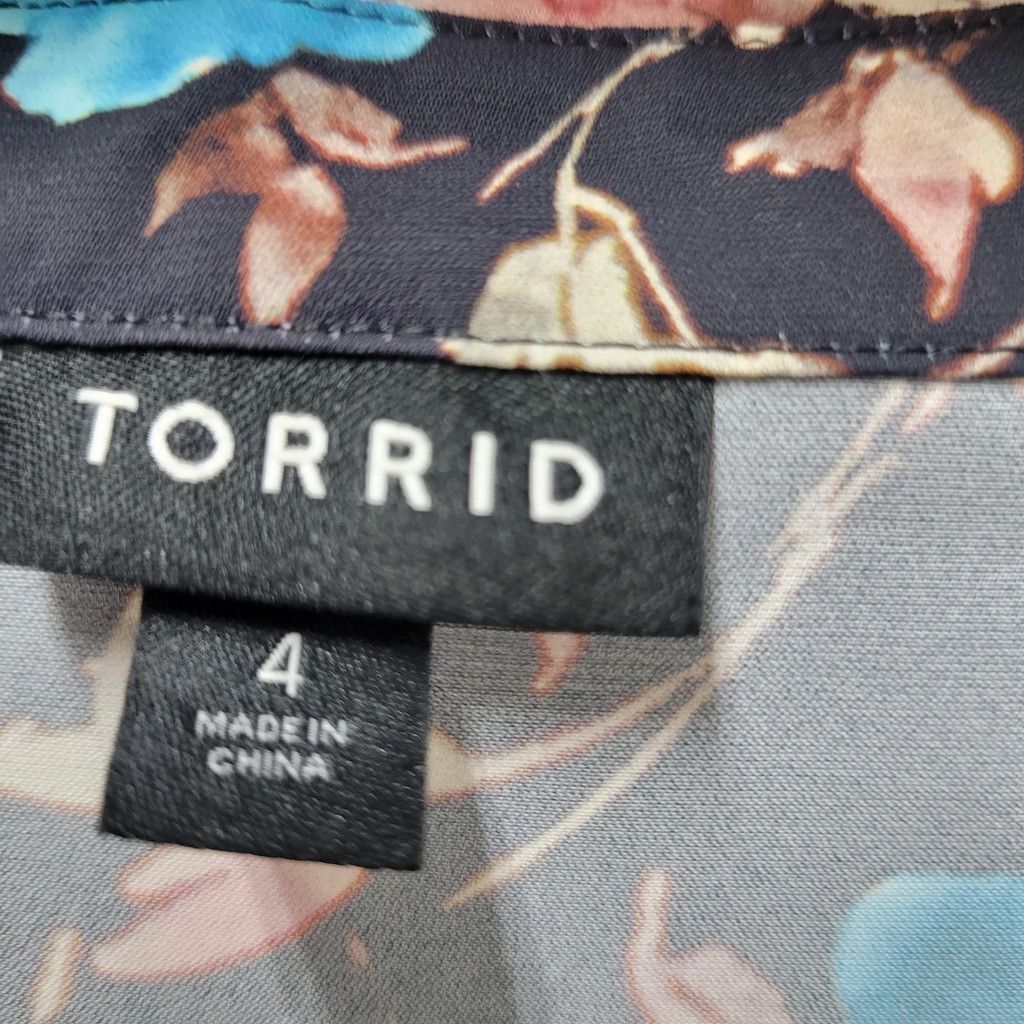 Torrid Torrid Women's Midi Floral Flare Long-Sleeves Dress Size 4 Size S / US 4 / IT 40 - 11 Thumbnail