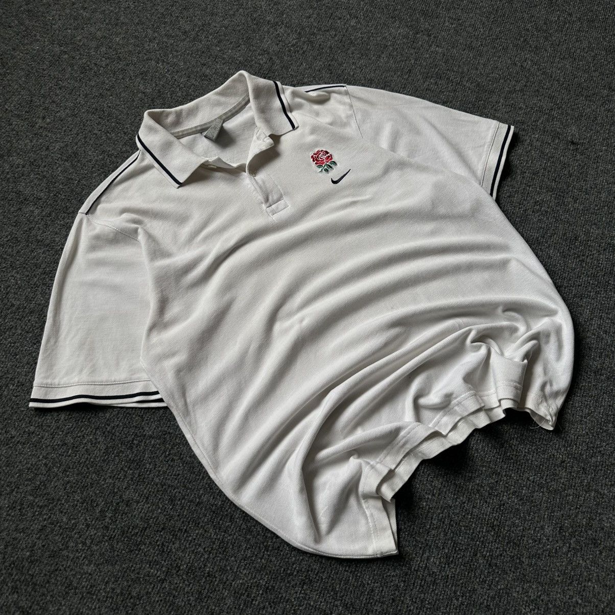 Nike VTG Nike England Polo Rugby Size M Y2K 00s USA Hype Trend Size US M / EU 48-50 / 2 - 2 Thumbnail