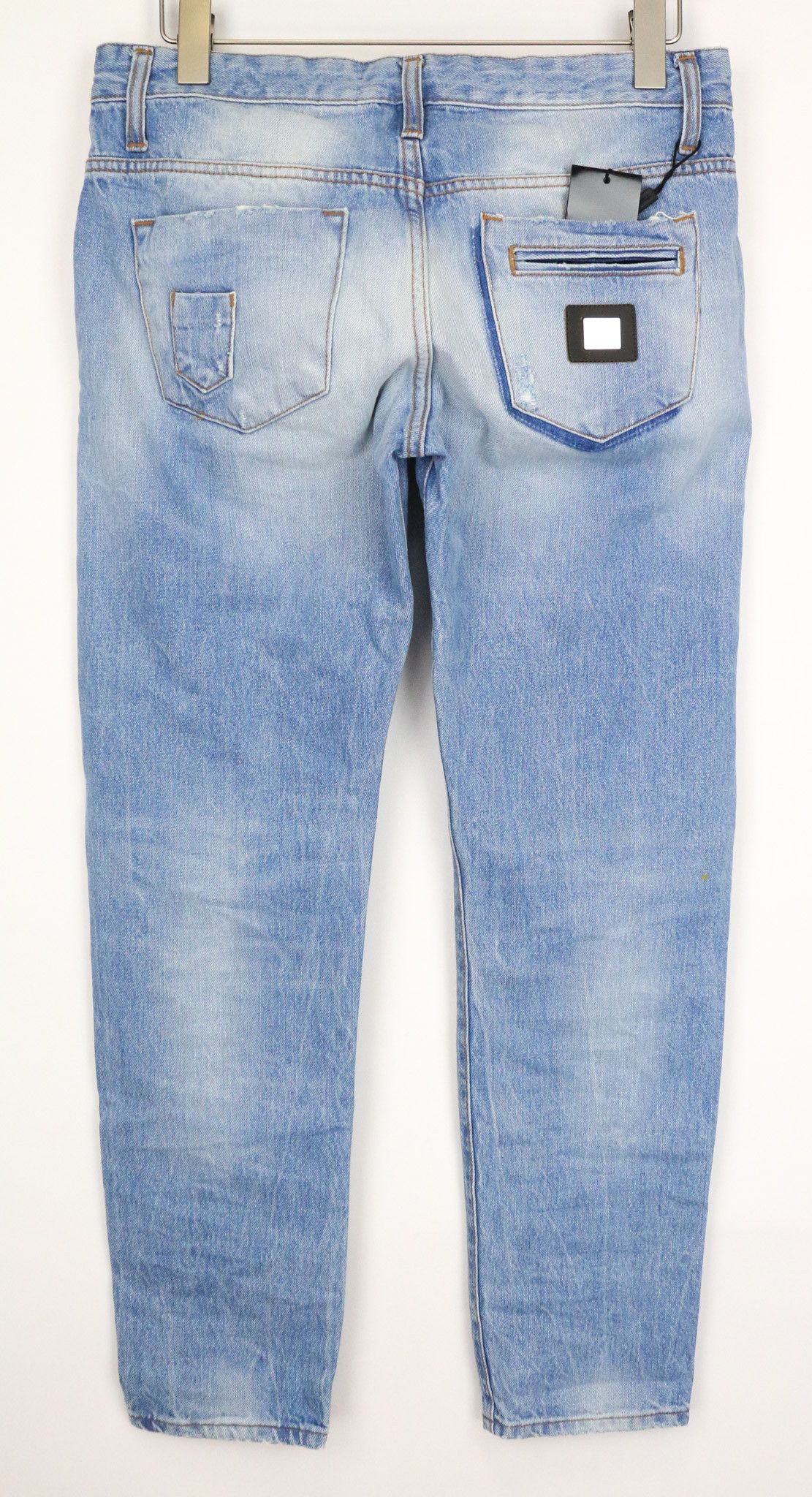 Takeshy Kurosawa W34 Slim Fit Light Blue Cotton Washed Jeans 75369 Size US 34 / EU 50 - 2 Thumbnail
