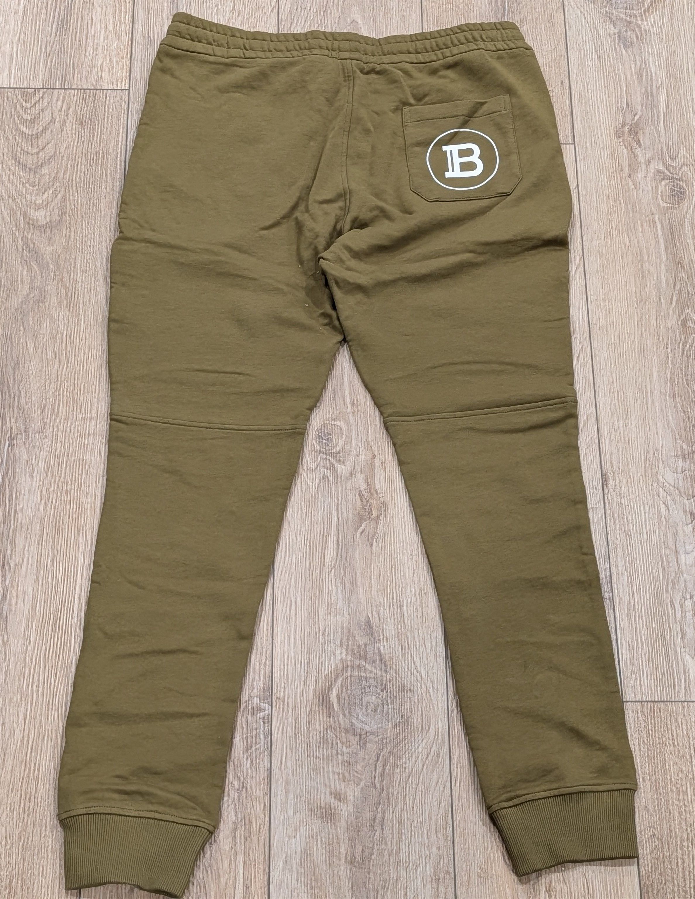 Balmain BALMAIN Flocked Logo Print Jogger Pants Tan 2XL Size US 38 / EU 54 - 4 Thumbnail