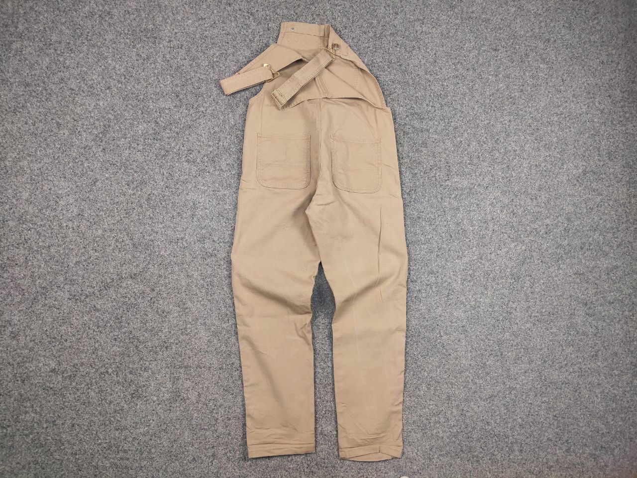 Carhartt Carhartt Wip bib overall w Canvas Beige Suit Vintage Style Size 32" / US 10 / IT 46 - 8 Thumbnail
