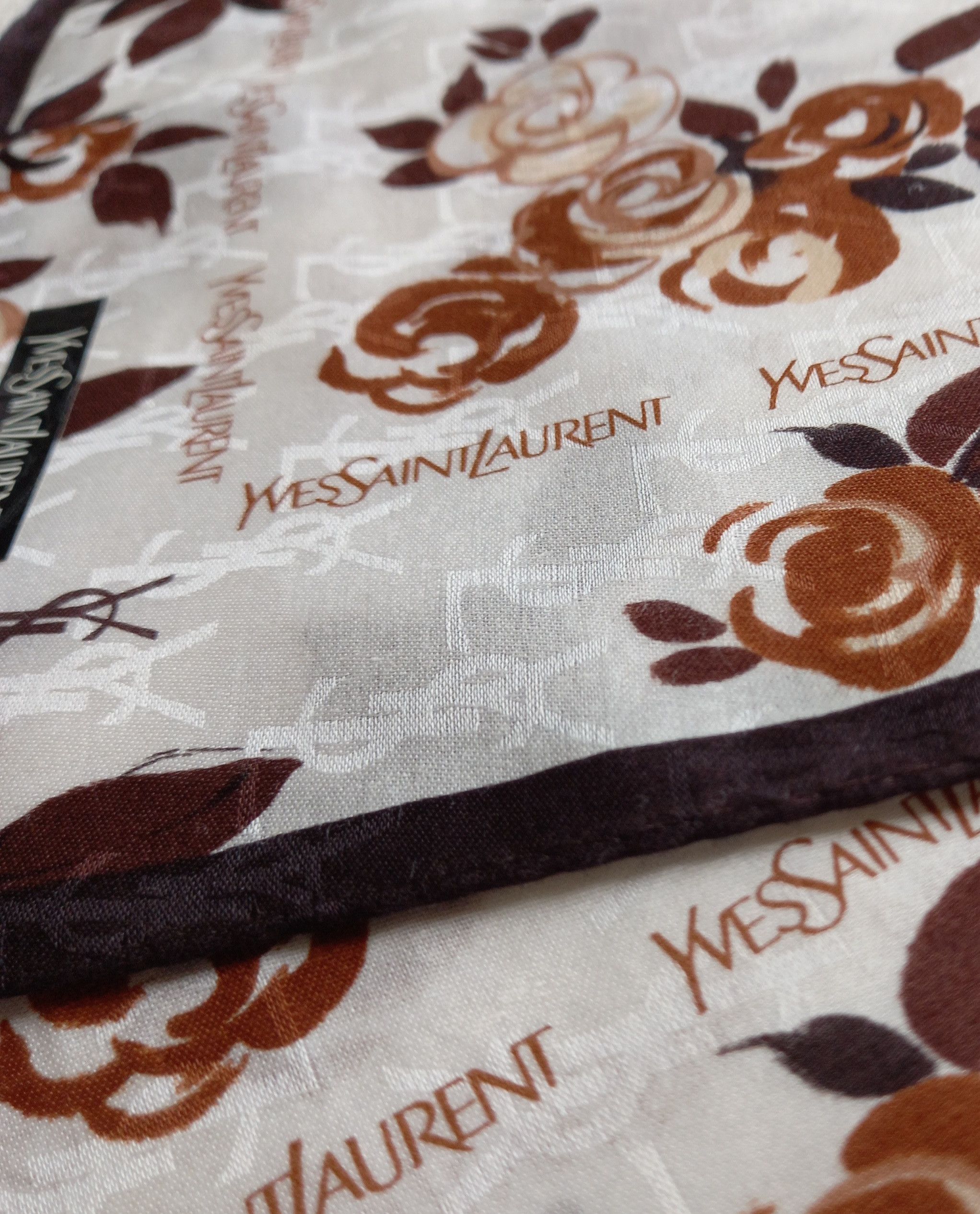 Vintage × Yves Saint Laurent NEW Rare Vintage YSL Bandana/Handkerchief/Scarf Japan Size ONE SIZE - 4 Thumbnail