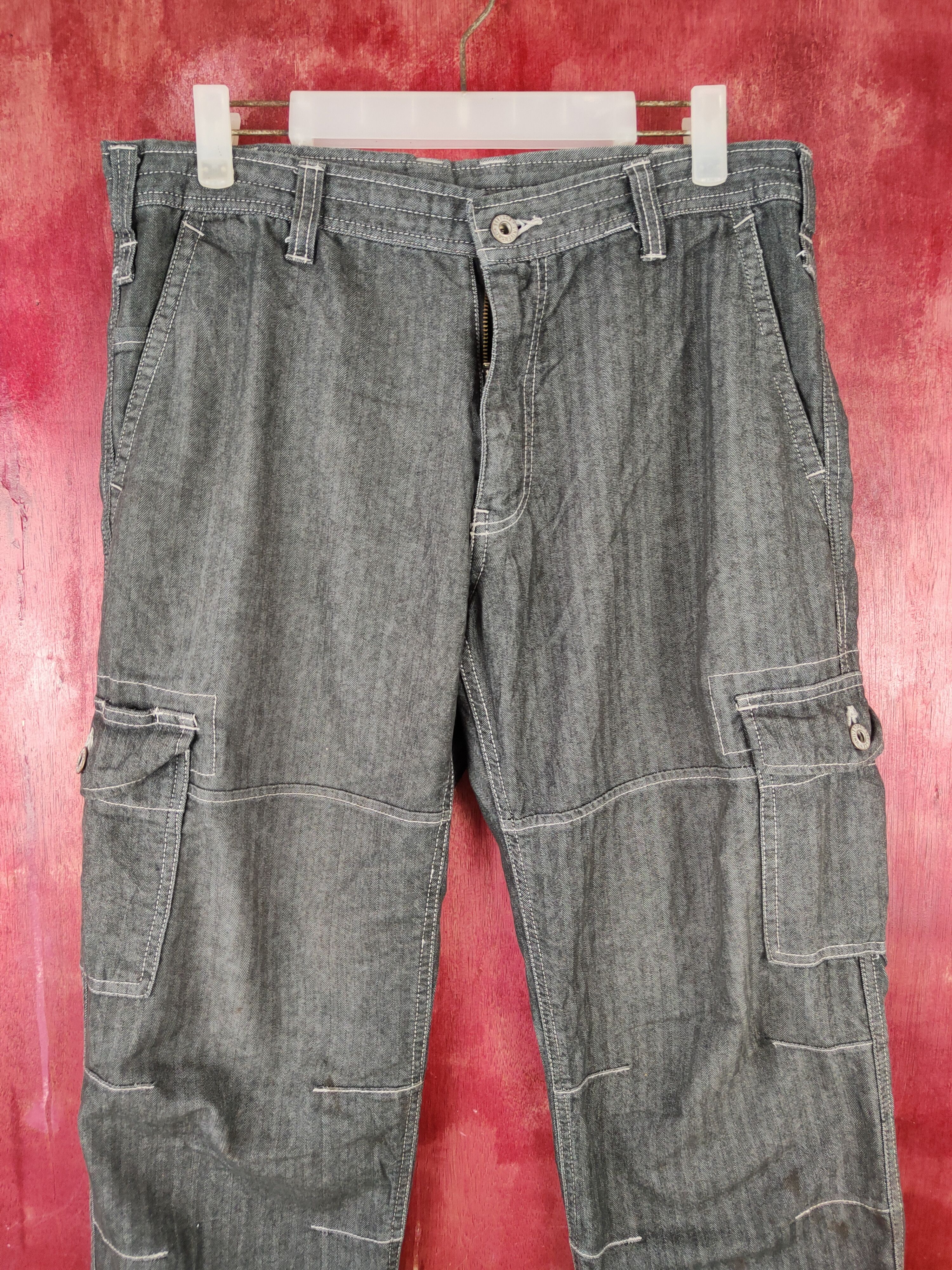 Japanese Brand Dogman Black Multipocket Tactical Cargo Pants #S1278 Size US 34 / EU 50 - 2 Thumbnail