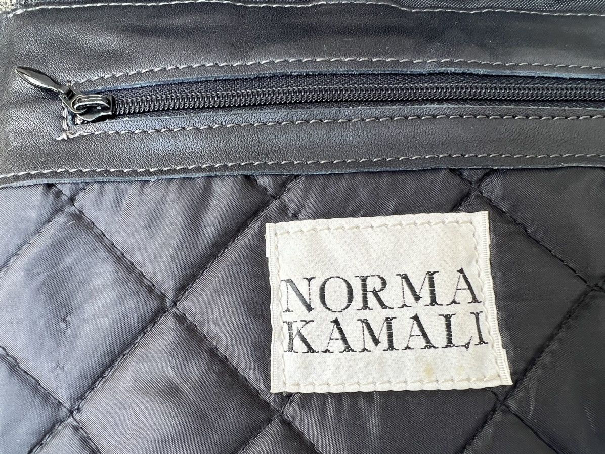 Leather Vintage 80s 90s Norma Kamali Patina Black Leather Backpack Size ONE SIZE - 21 Thumbnail