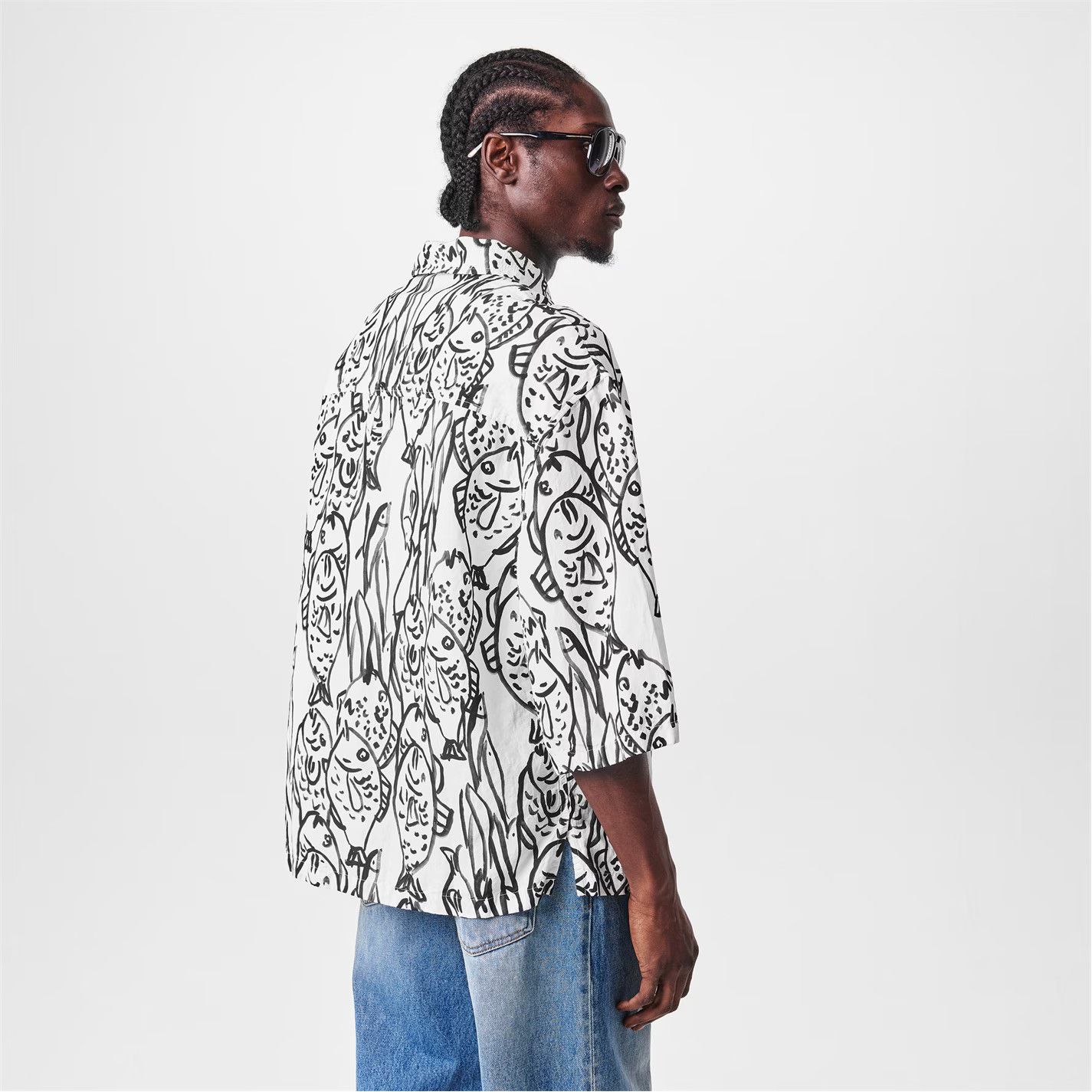 Jacquemus o1g2r1mq0426 Aloe Shirt in Black/White Size US M / EU 48-50 / 2 - 5 Thumbnail