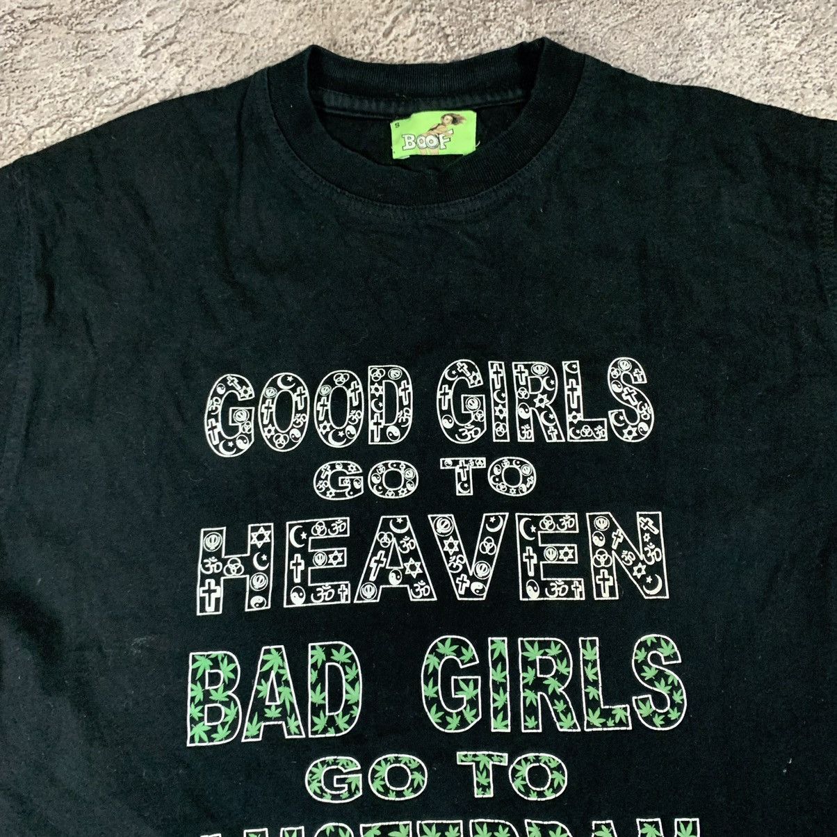Vintage Vintage Y2K Graphic Tee Good Girls Heaven Bad Girls Amsterda Size US S / EU 44-46 / 1 - 3 Thumbnail