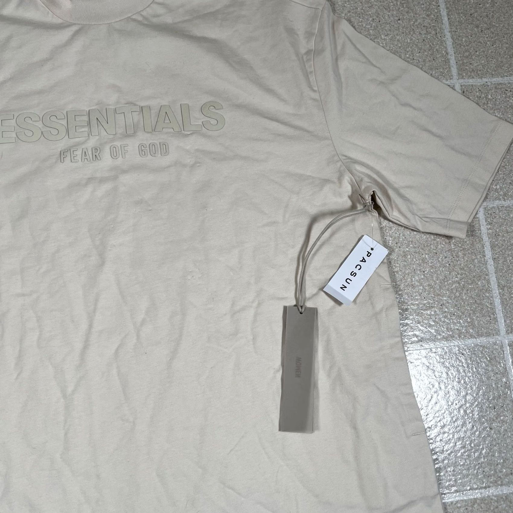 Essentials ESSENTIALS Fear of God Tee Dress “Egg Shell” - White XS Shirt Dress Womens Long Shell Tee Dress Size XS Size XS / US 0-2 / IT 36-38 - 4 Thumbnail