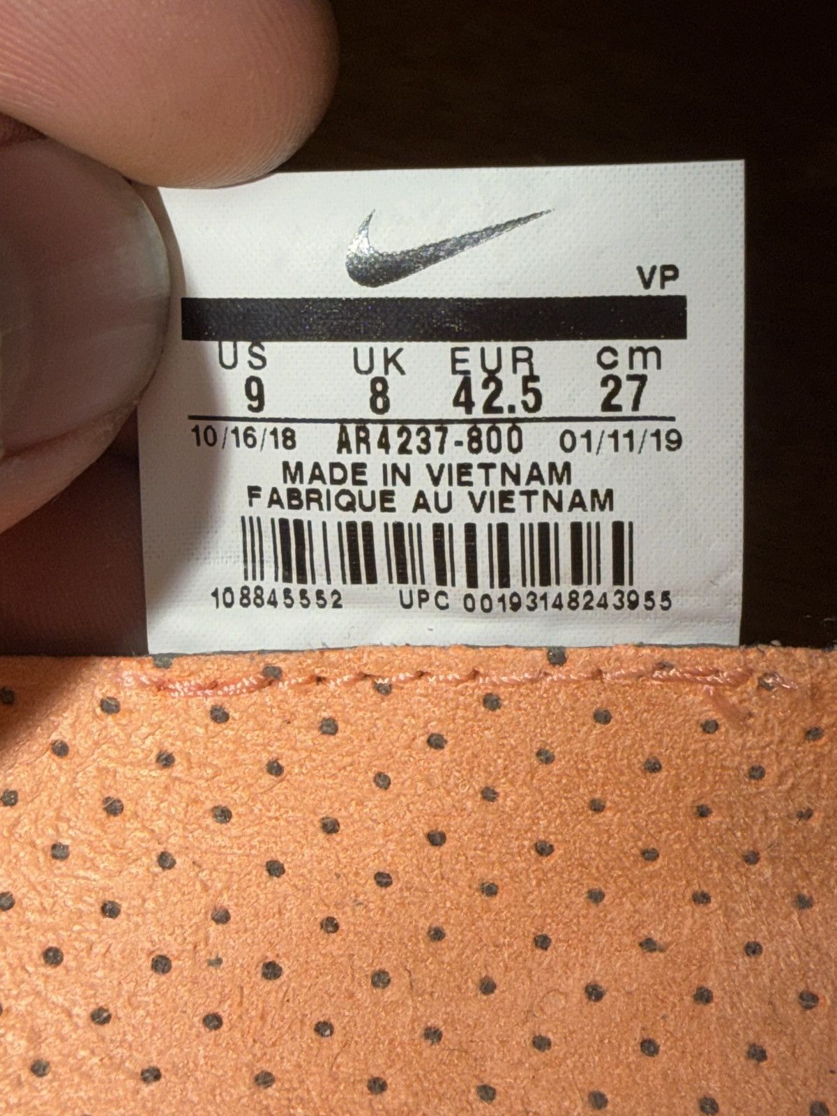 Fear of God × Nike Nike Air Fear Of GOD 1 Orange Pulse size 9 Size US 9 / EU 42 - 11 Thumbnail