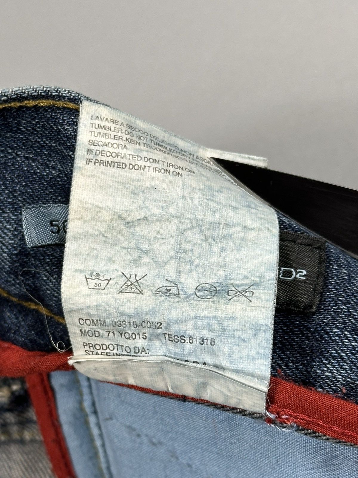 Dsquared2 F/W2005 Dsquared2 'Twins Range' Cotton Cashmere Jeans Denim Size US 34 / EU 50 - 13 Thumbnail