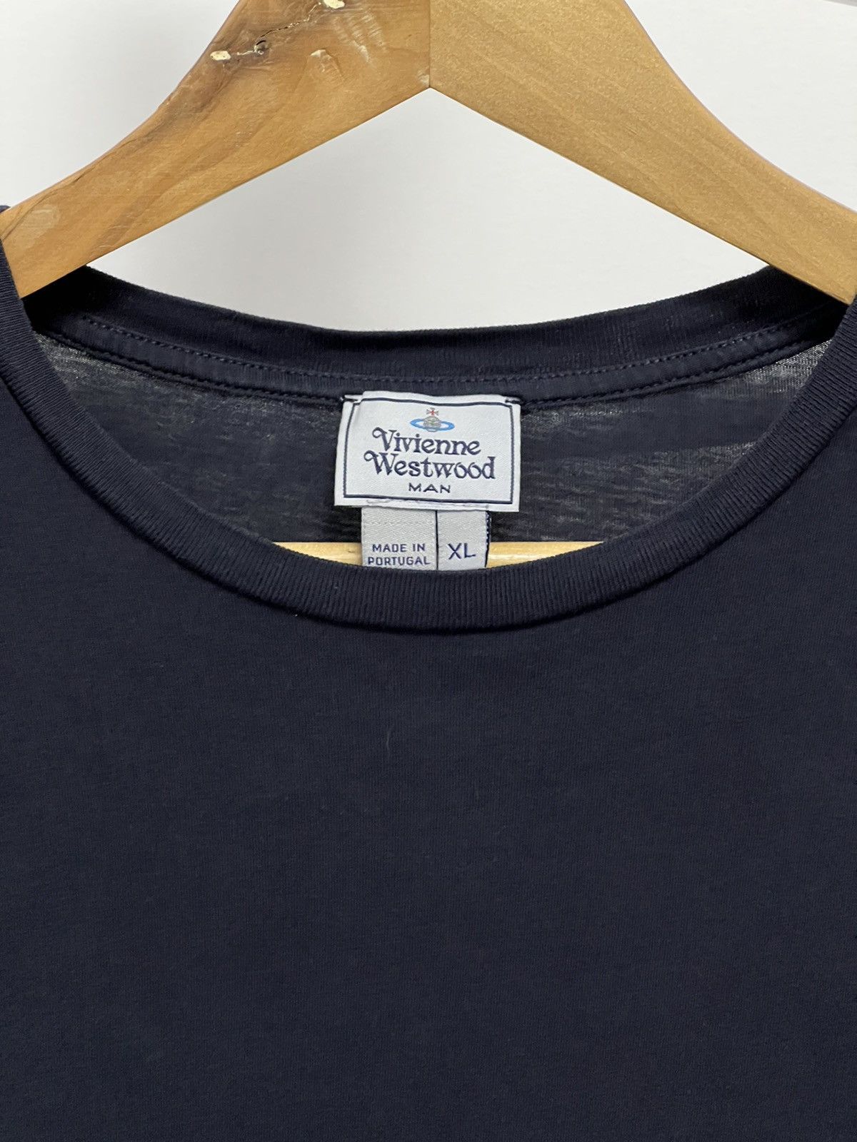 Vivienne Westwood Vivienne Westwood Orb Logo Navy T-Shirt Tee Size US XL / EU 56 / 4 - 4 Thumbnail