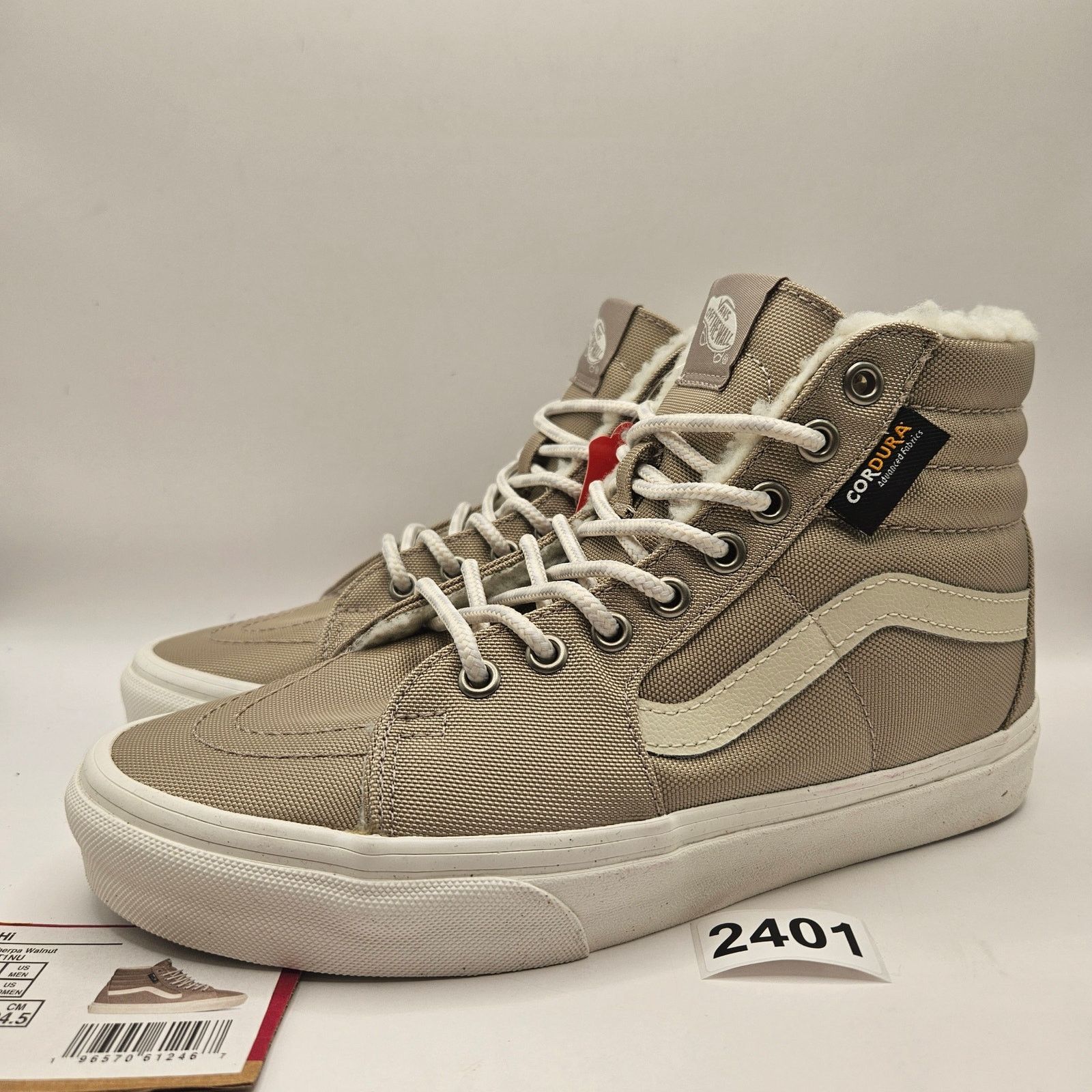 Vans VANS WOMEN'S 8 CORDURA SK8 HI SHERPA WALNUT CLASSIC SKATE Size US 8 / IT 38 - 1 Thumbnail