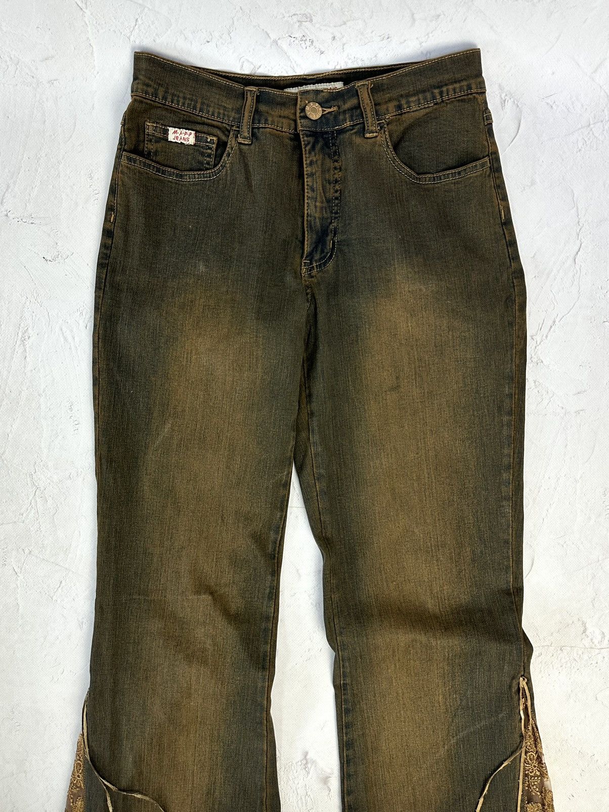 Beauty Beast × If Six Was Nine × Vintage Vintage Flared Washed Jeans Size 28" / US 6 / IT 42 - 4 Thumbnail