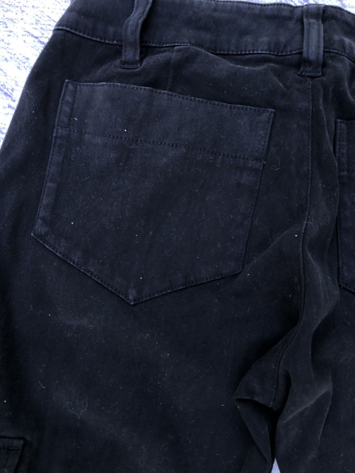 Japanese Brand Black Trousers Cargo Pants Skinny Fit Multipocket Size US 28 / EU 44 - 15 Thumbnail