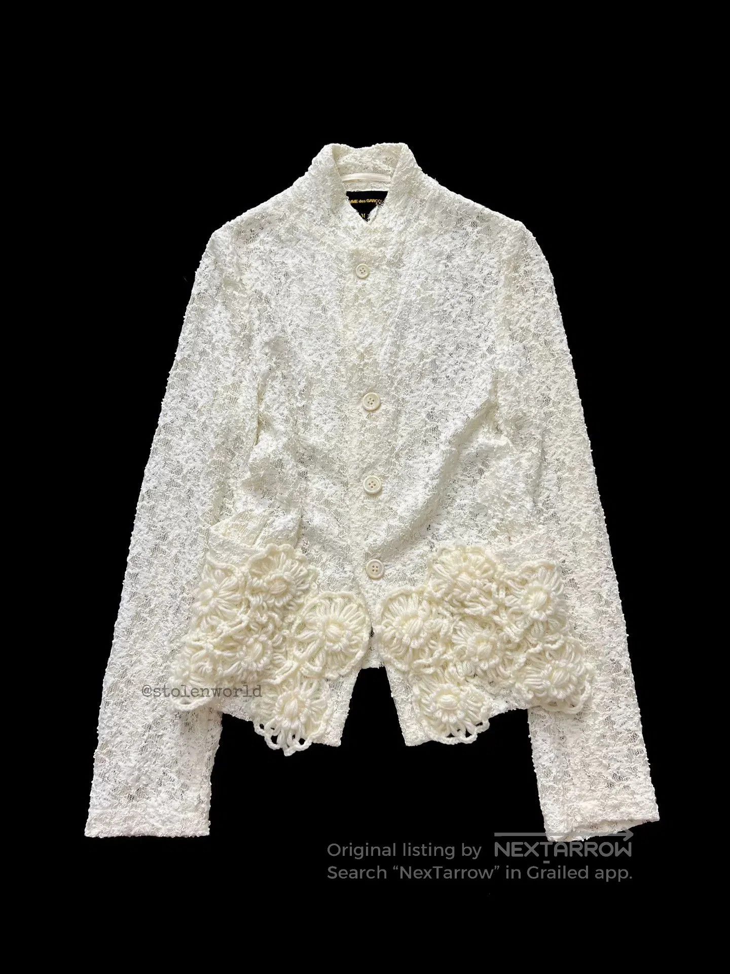 Comme des Garcons comme des garcons lace hook cardigan. Size M / US 6-8 / IT 42-44 - 1 Thumbnail