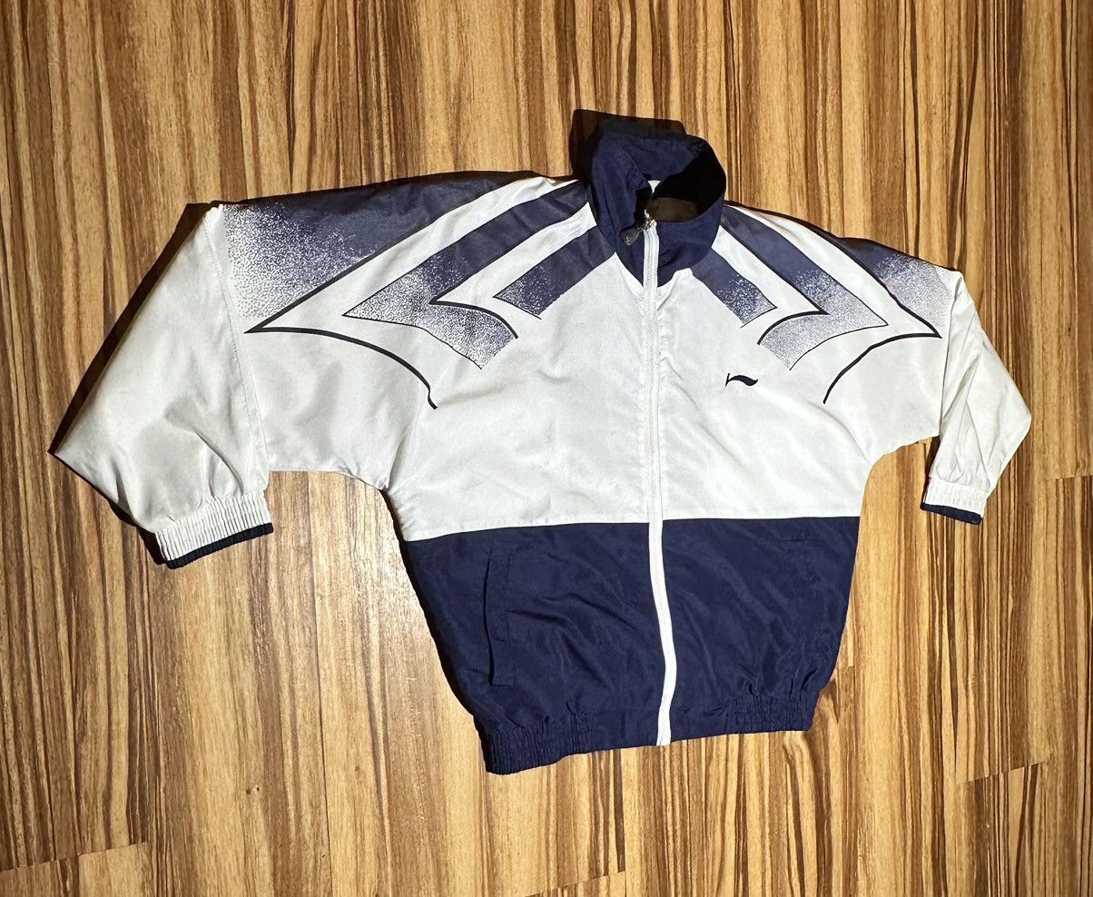 Li-Ning Vintage Li-Ning Navy And White windbreaker Size US XL / EU 56 / 4 - 2 Thumbnail