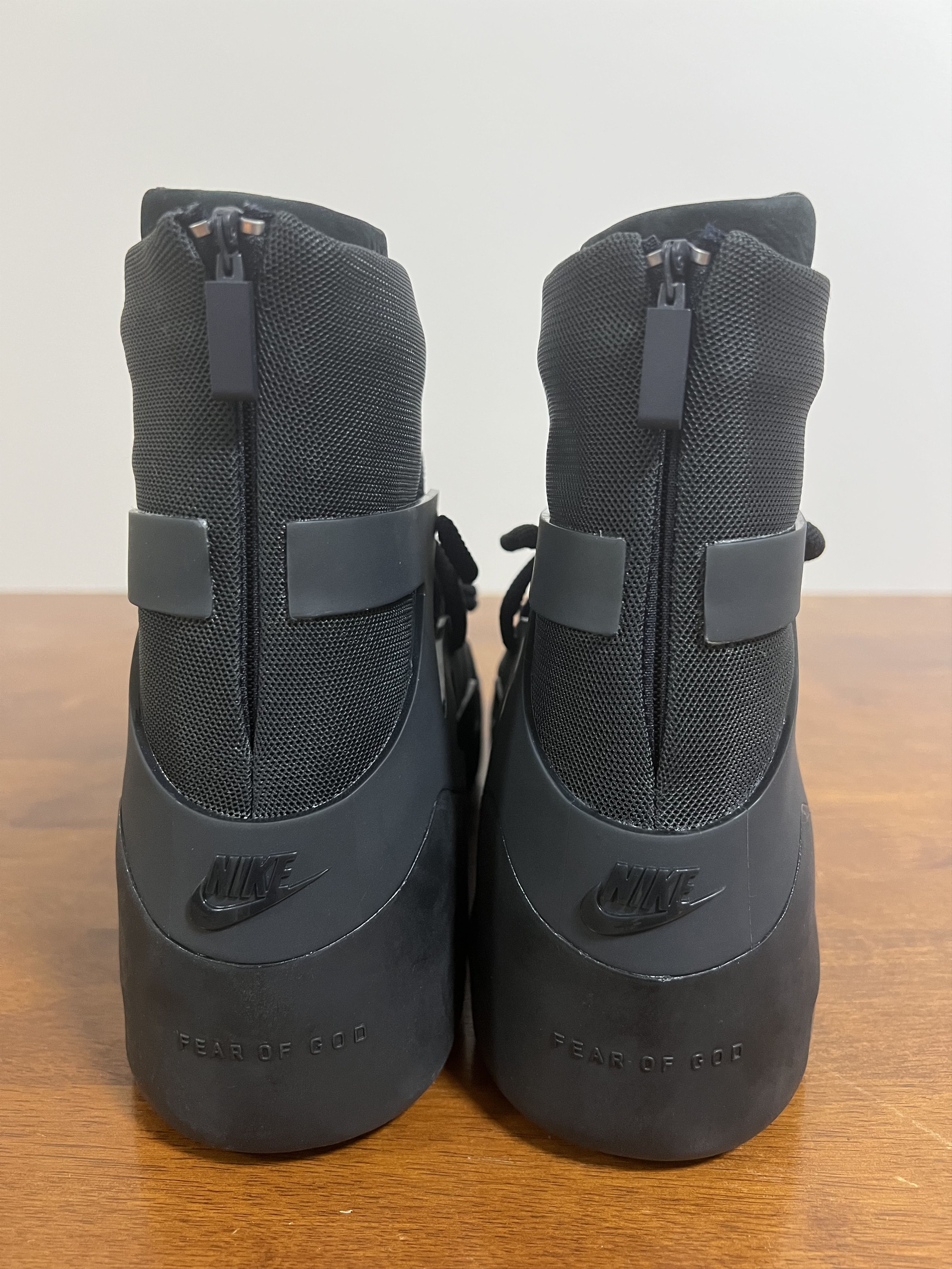 Fear of God × Nike 💚 2020 Fear of God x Nike "Air Fear of God 1" Black Noir Size US 11 / EU 44 - 8 Thumbnail