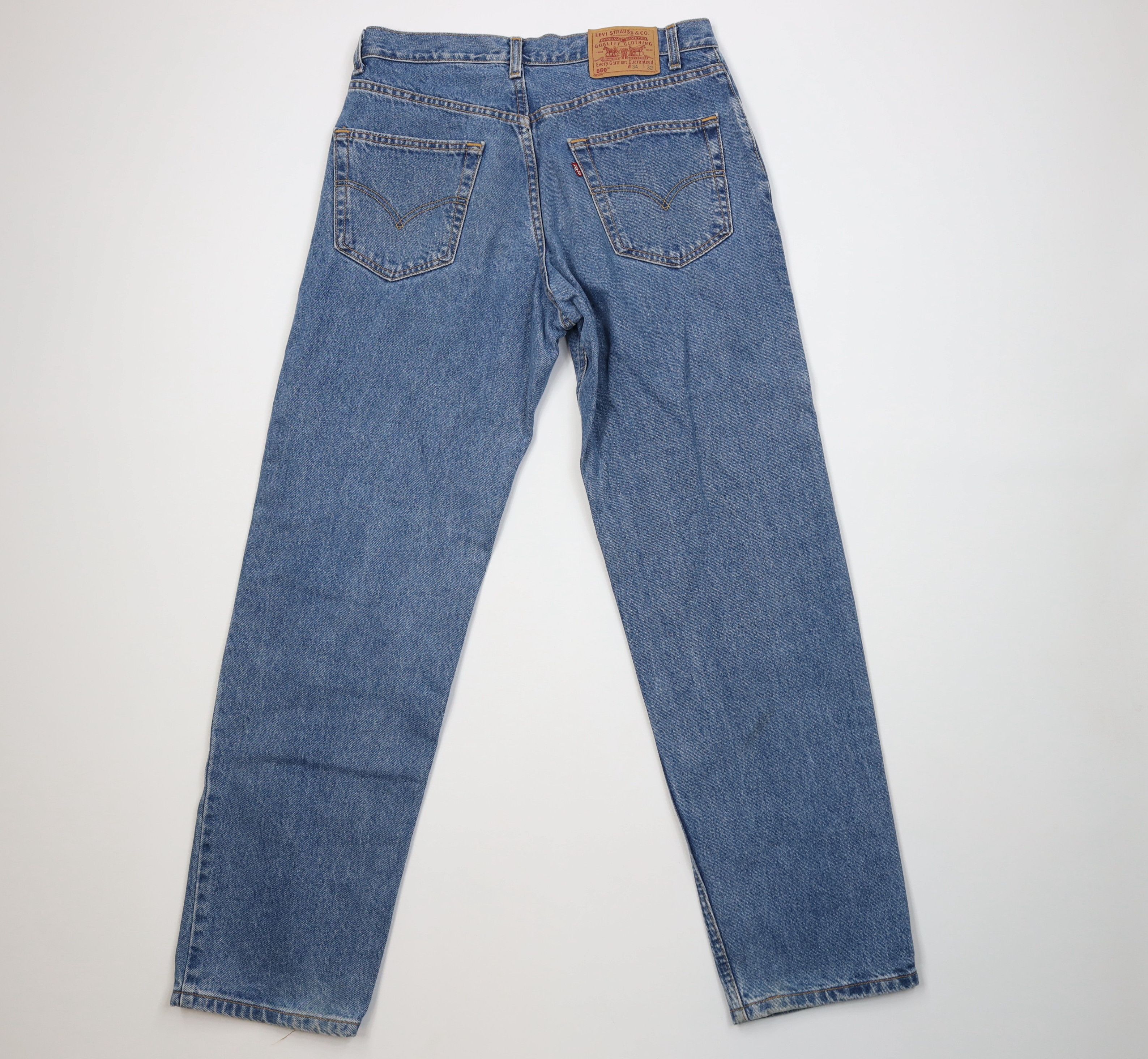 Levi's Vintage Y2K 2002 Levis 550 Fit Denim Jeans Blue Cotton Size US 34 / EU 50 - 10 Thumbnail