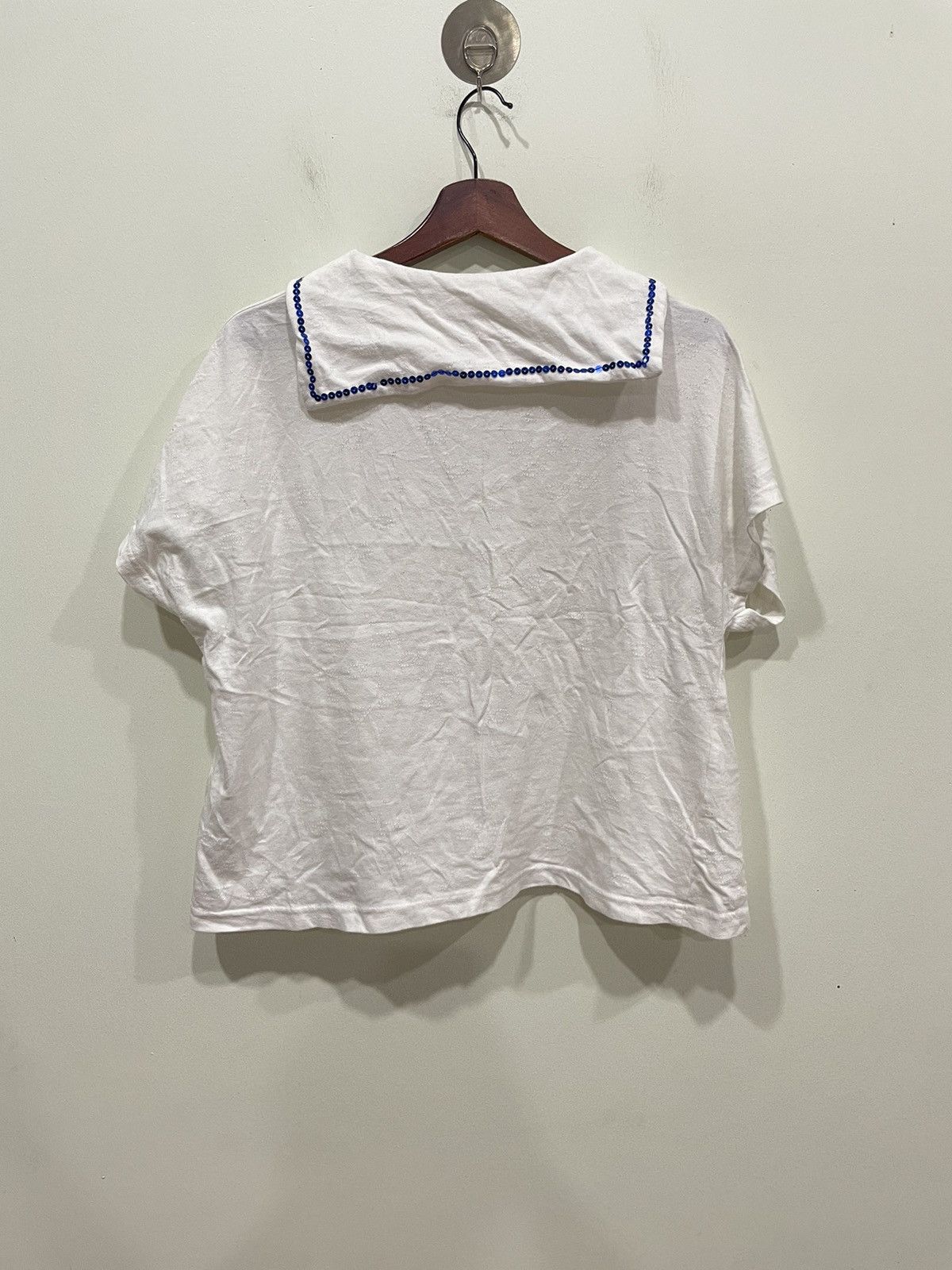 Ne-Net Ne-net White Crewneck Blouse Size M / US 6-8 / IT 42-44 - 2 Thumbnail