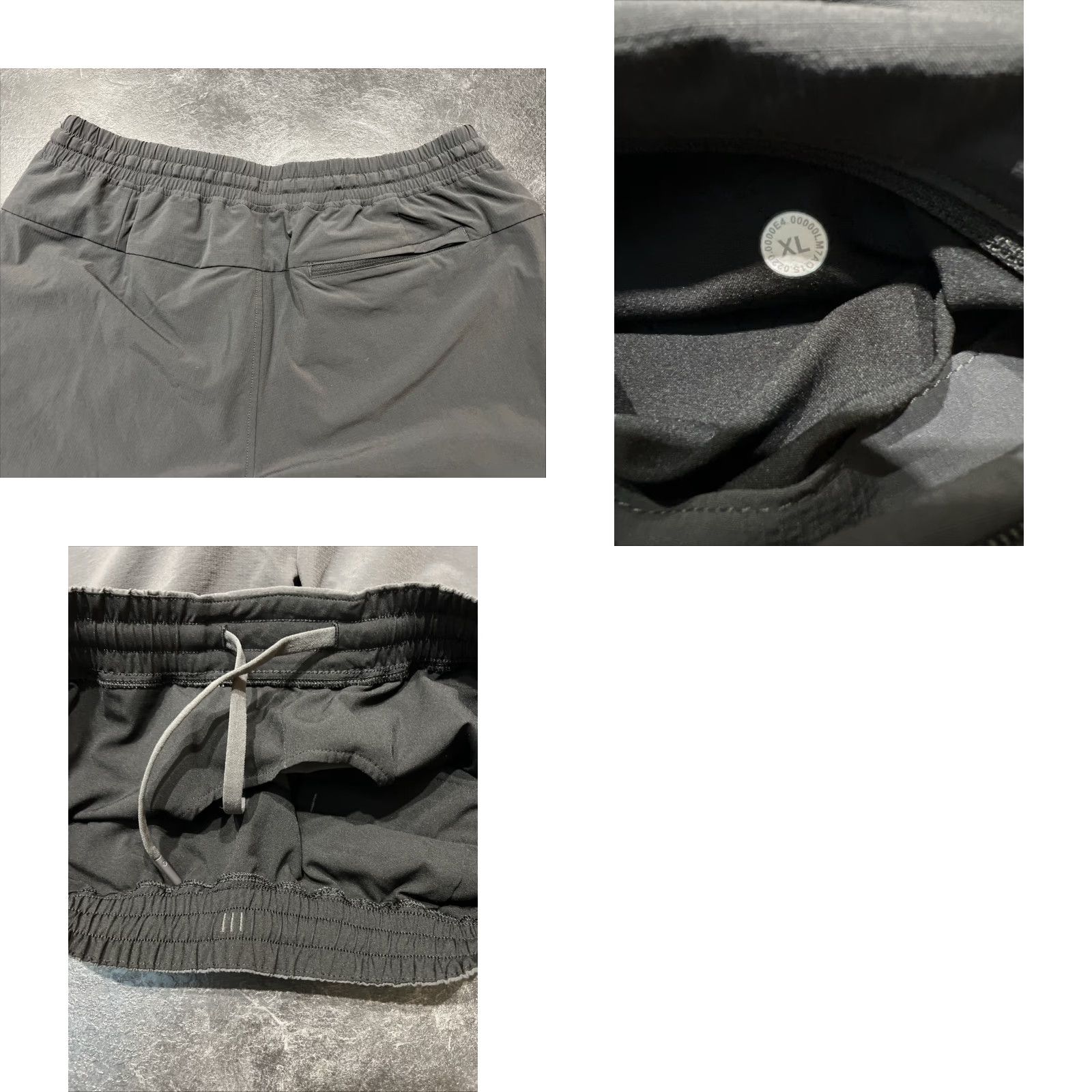 Lululemon Lululemon Men's Running Shorts XL Graphite Grey Athletic Activewear with Drawstring and Pockets Size US 36 / EU 52 - 8 Thumbnail
