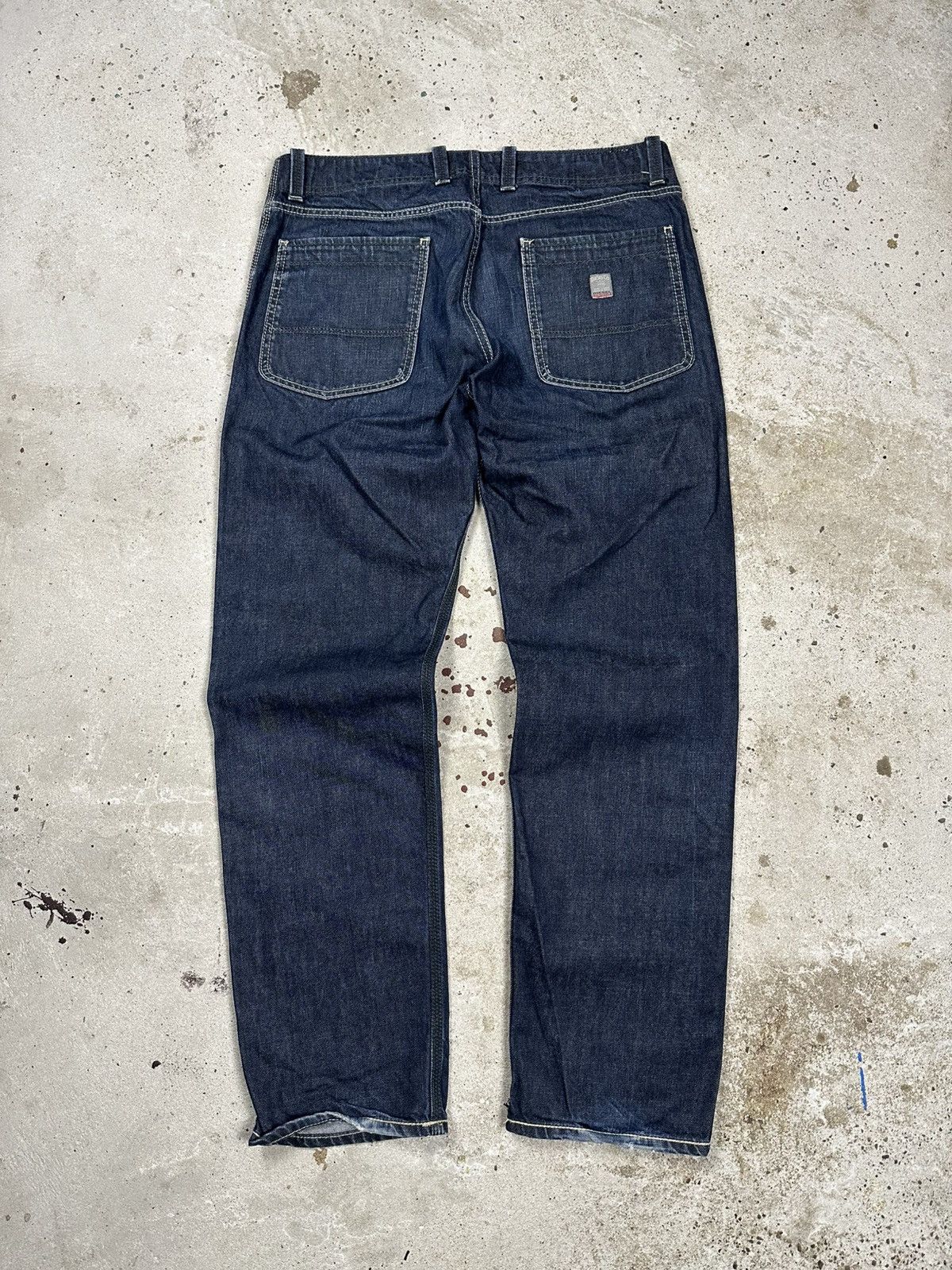 Diesel Vintage Y2K Diesel Big Pockets Navy Jeans Denim Pants Size US 33 - 2 Thumbnail