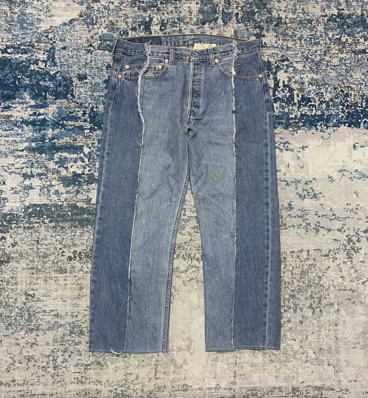Designer × Japanese Brand Rare ! 2nd Existence Denim Reworks Size US 34 / EU 50 - 1 Thumbnail