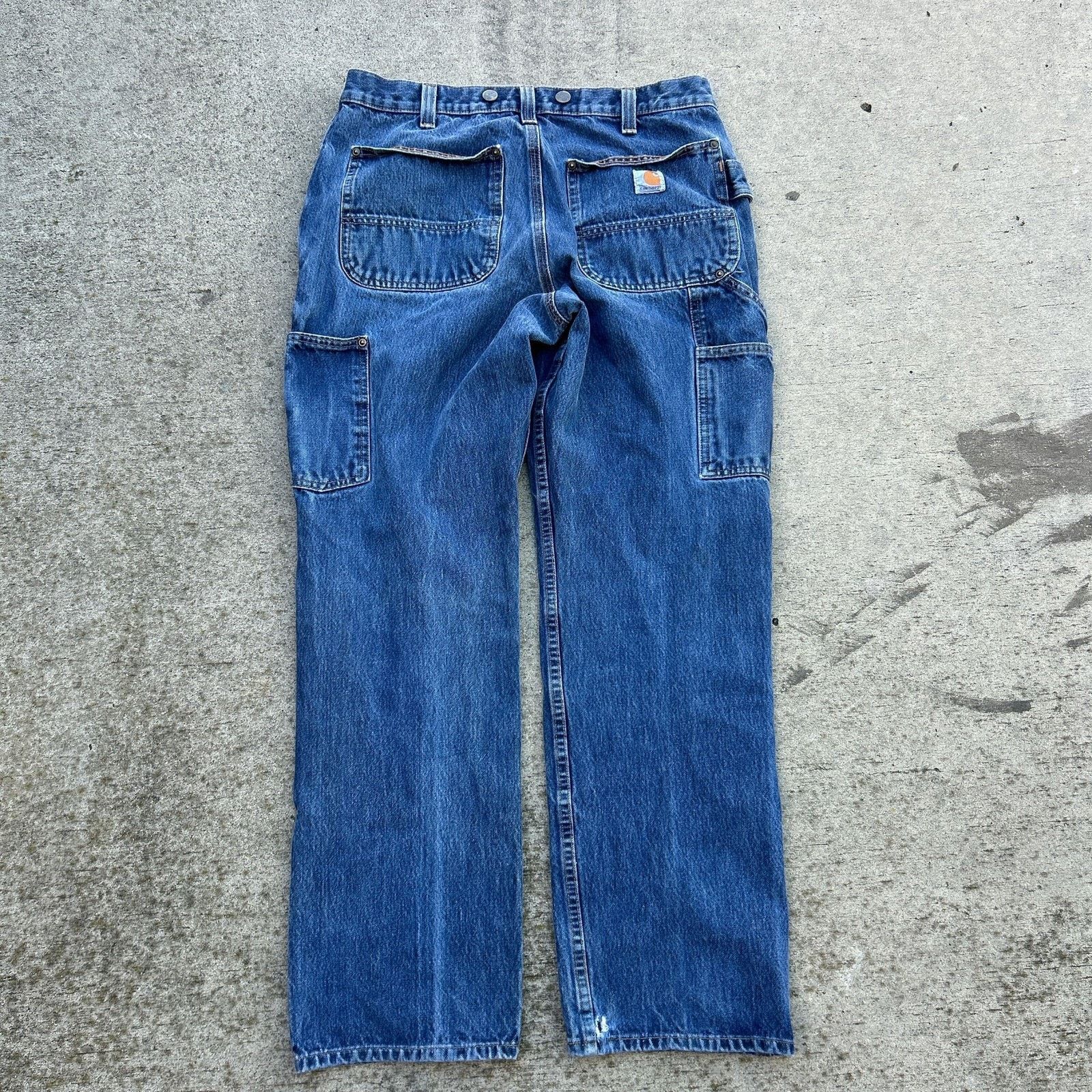 Carhartt Vintage Carhartt utility logger double knee jeans Size US 33 - 4 Thumbnail