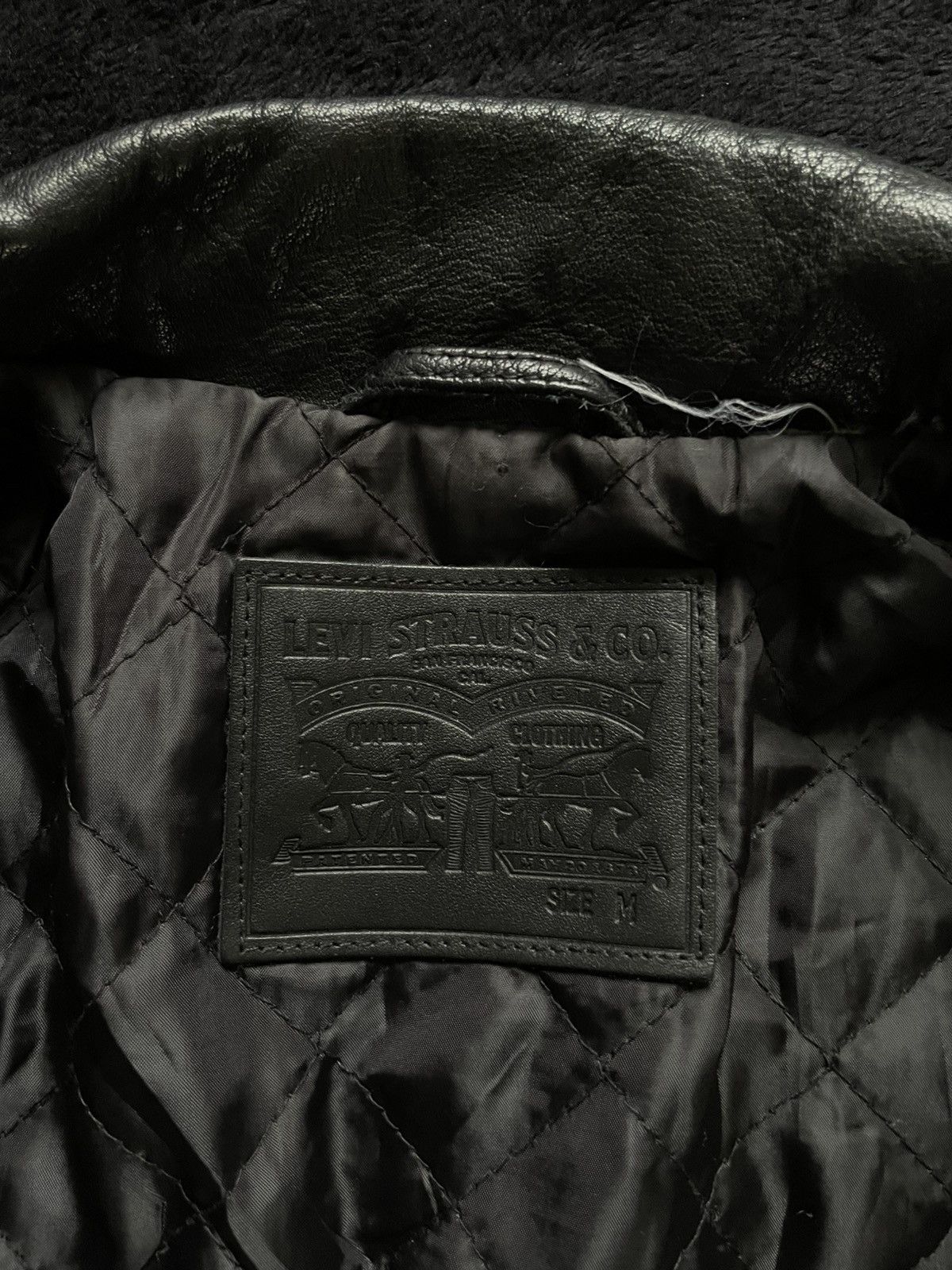 Levi's Vintage 00s Levi‘s Leather Jacket Avant-garde Size S Size S / US 4 / IT 40 - 7 Thumbnail