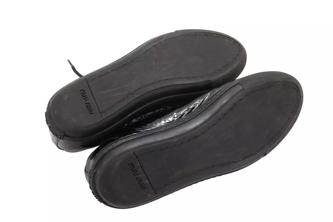 Miu Miu MIU MIU Sneakers Women's EU 37 / UK 4 Leather Low Top Shiny Size US 6.5 / IT 36.5 - 10 Thumbnail