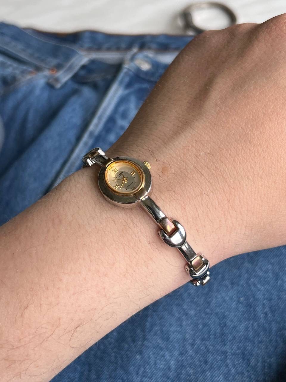 Japanese Brand × Vintage Vintage Japanese style futuristic Silver Chrome Design Watch Size ONE SIZE - 4 Thumbnail