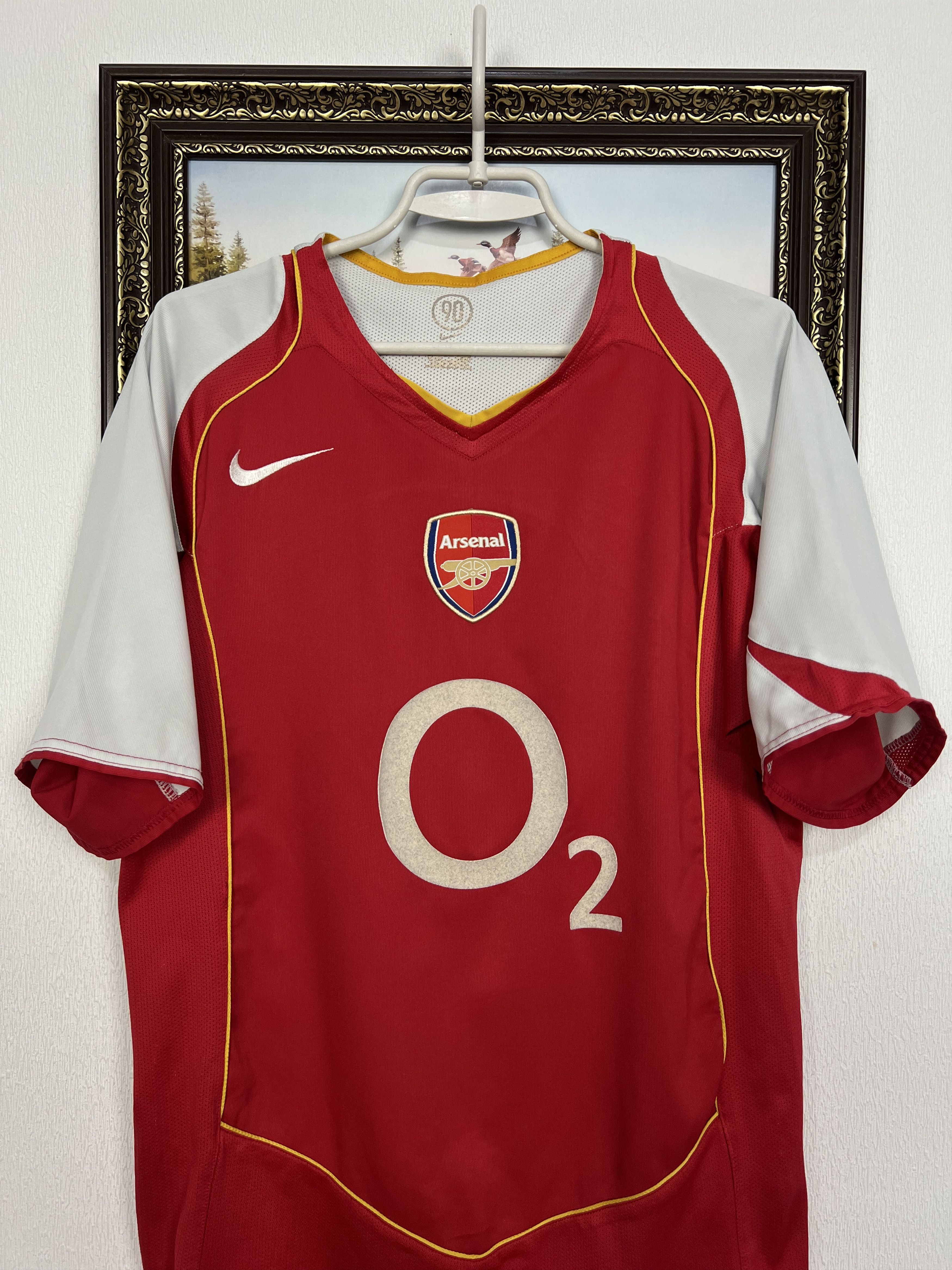 Nike Arsenal Home football shirt 2004 Soccer Jersey Rare Trikot Size US M / EU 48-50 / 2 - 2 Thumbnail