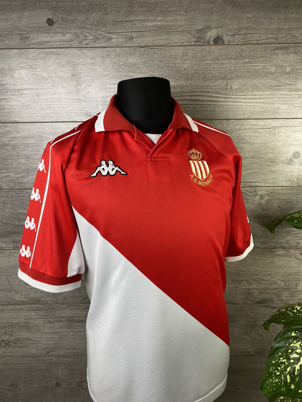 🔥 Kappa A S Monaco Soccer tees football Home Vintage Rare