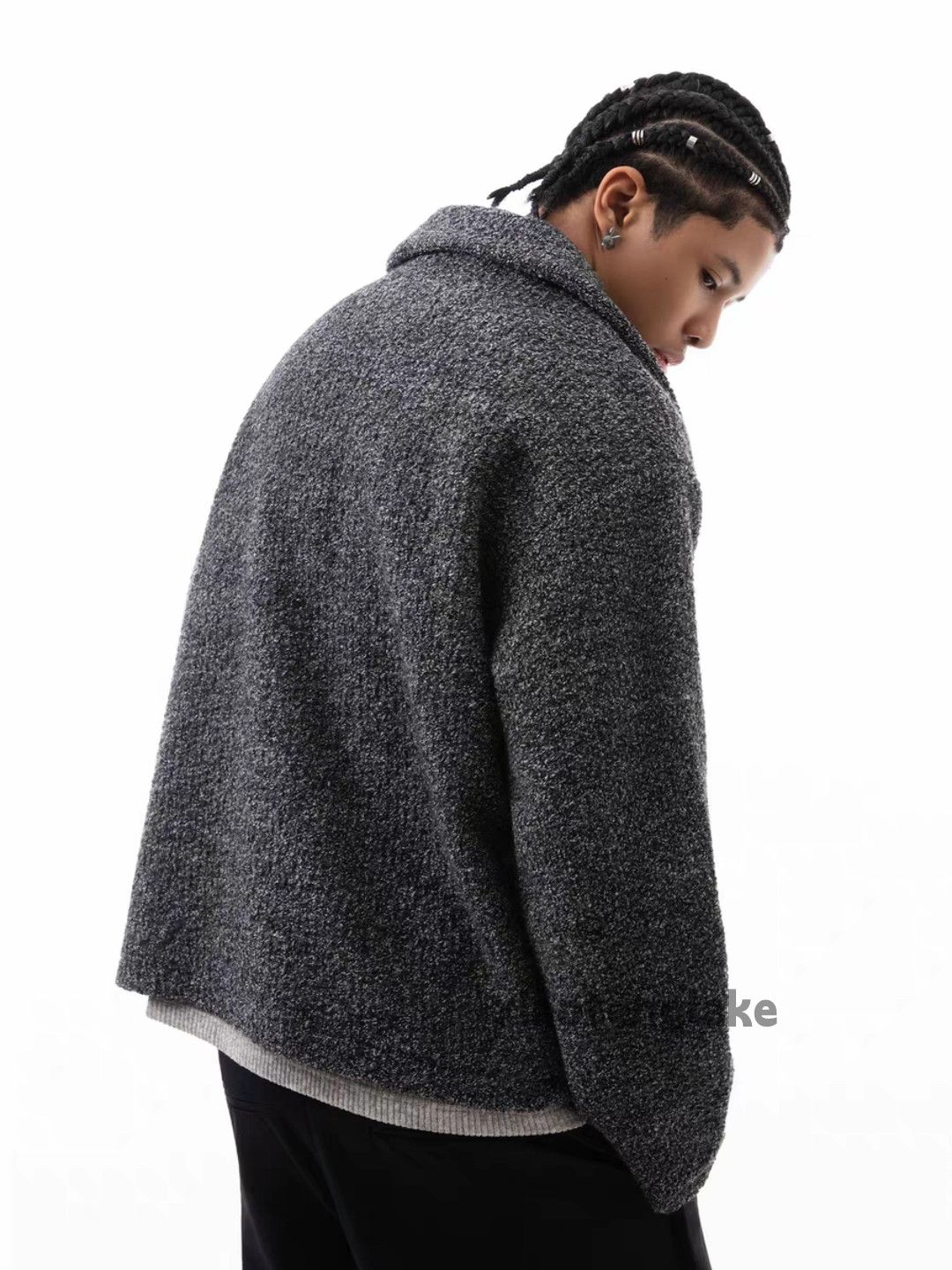 Vintage Utility punk yuppie loose baggy woolen festival jacket Size US XL / EU 56 / 4 - 3 Thumbnail