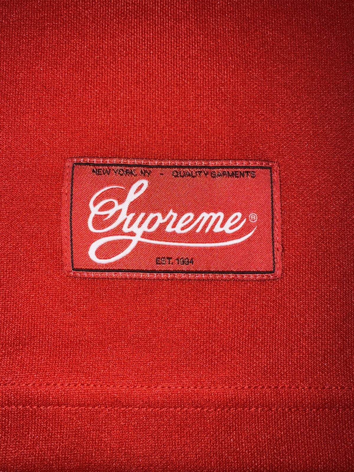 Supreme Supreme Red Monogram Football Jersey Size US L / EU 52-54 / 3 - 4 Thumbnail