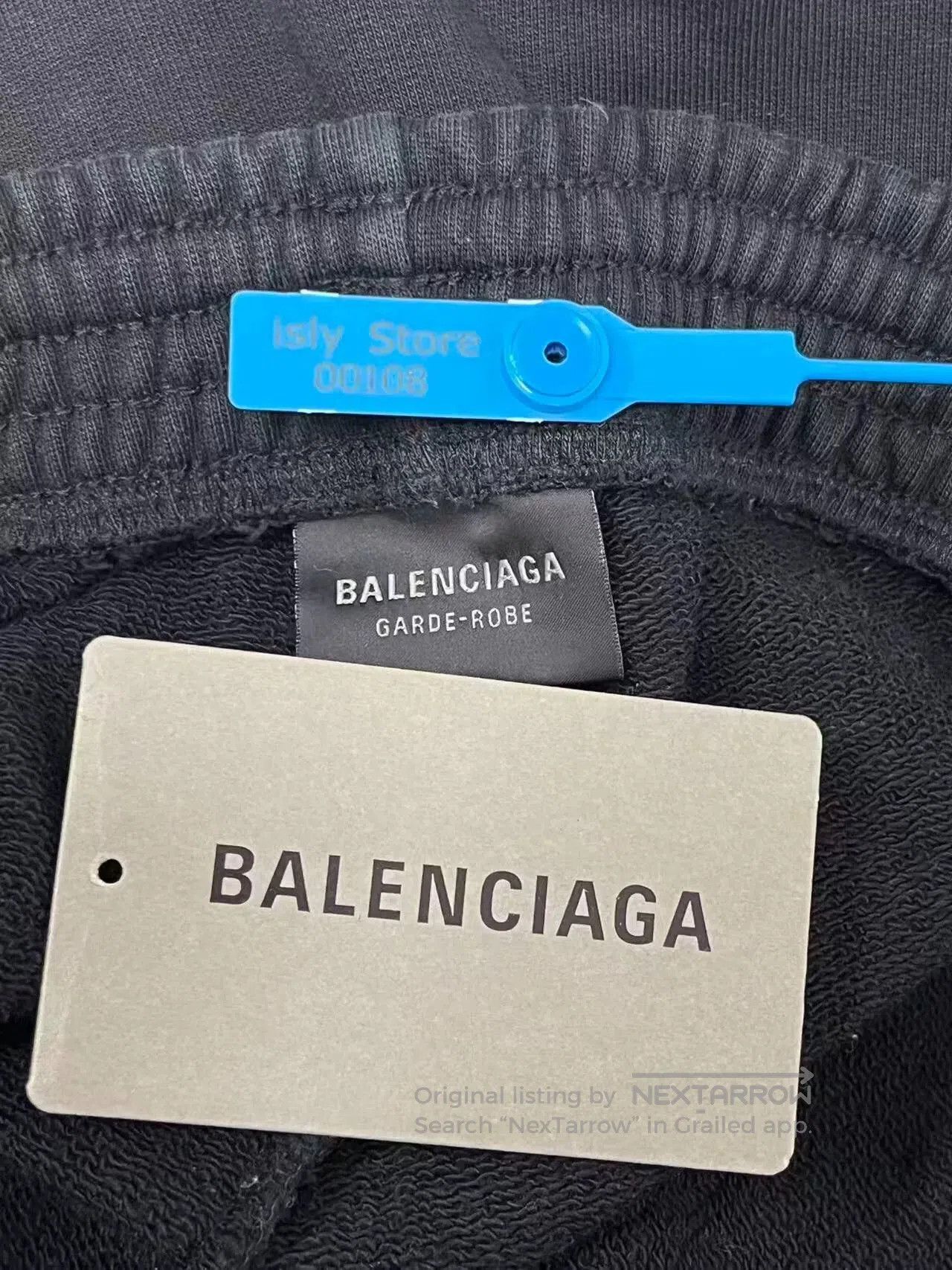 Balenciaga balenciaga black drawstring athletic pants. Size US 34 / EU 50 - 4 Thumbnail