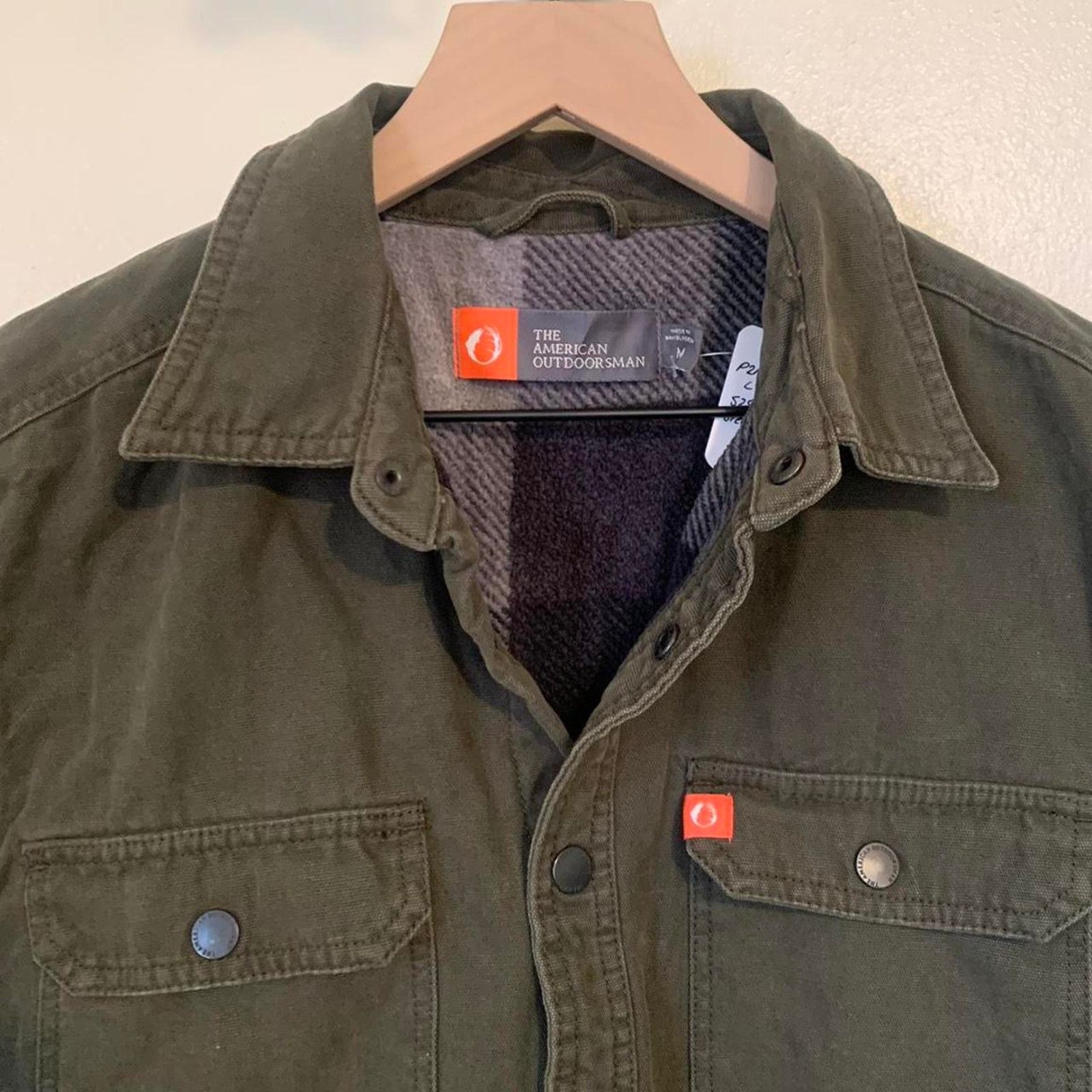 Canvas Olive green Workwear Long Sleeve Shirt Jacket Size US M / EU 48-50 / 2 - 2 Thumbnail
