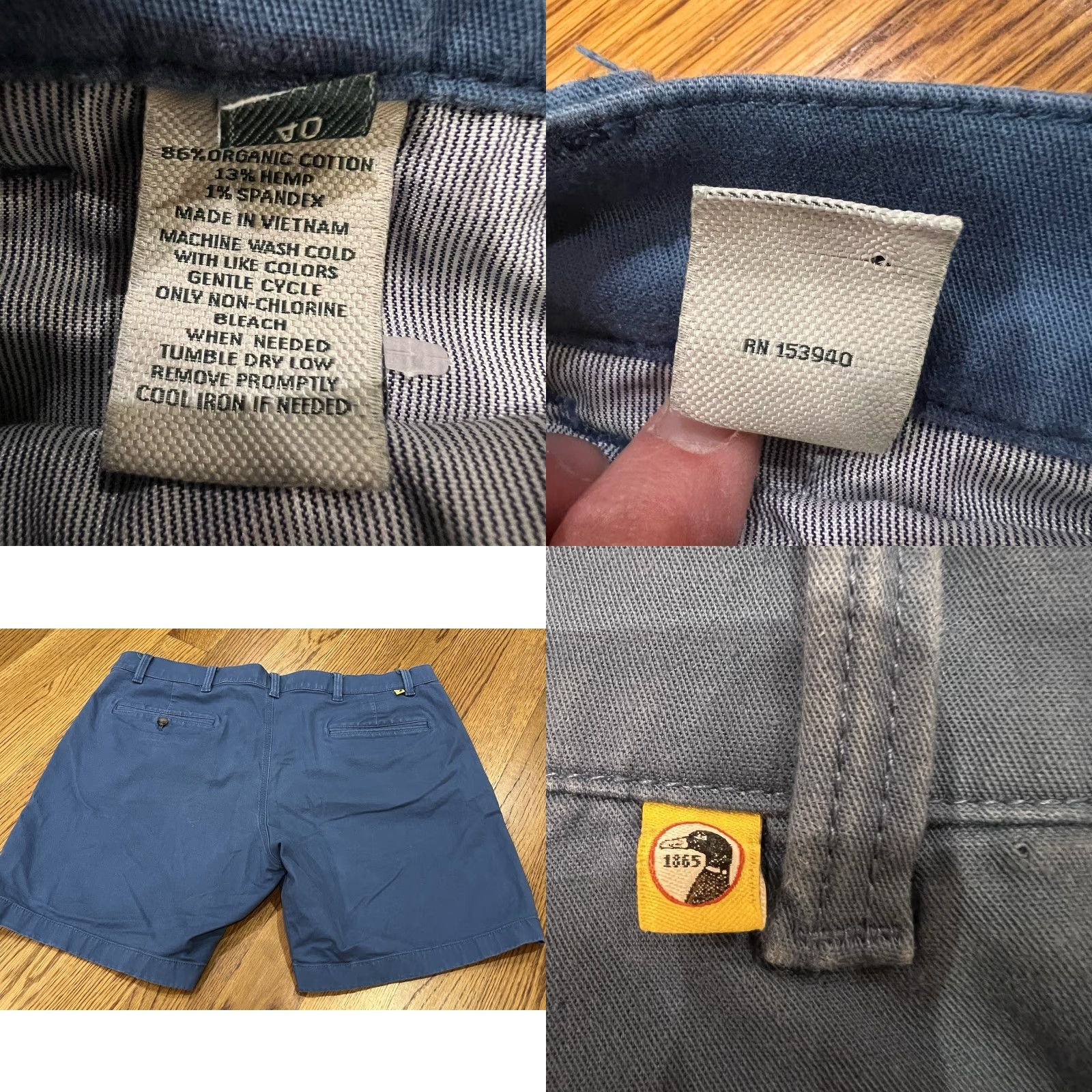 Vintage VINTAGE? No — Duck Head Men Chino Shorts 40 Blue - 9" Inseam, Flat Front, Slash Pockets, Casual Everyday, Preppy Style Men Size US 40 / EU 56 - 8 Thumbnail